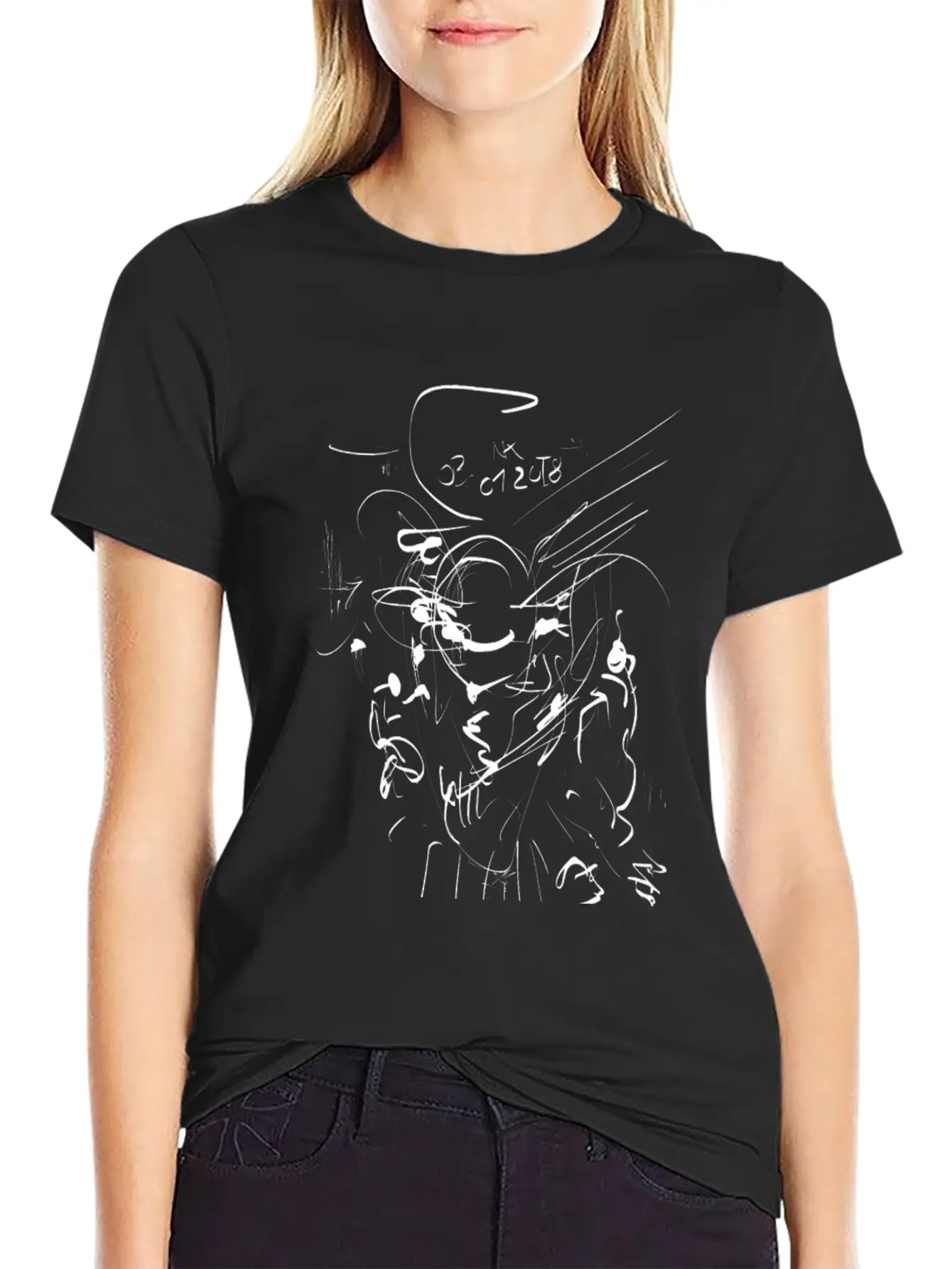 Sketch Unisex Casual T-Shirt – Clean Design For Daily Comfort