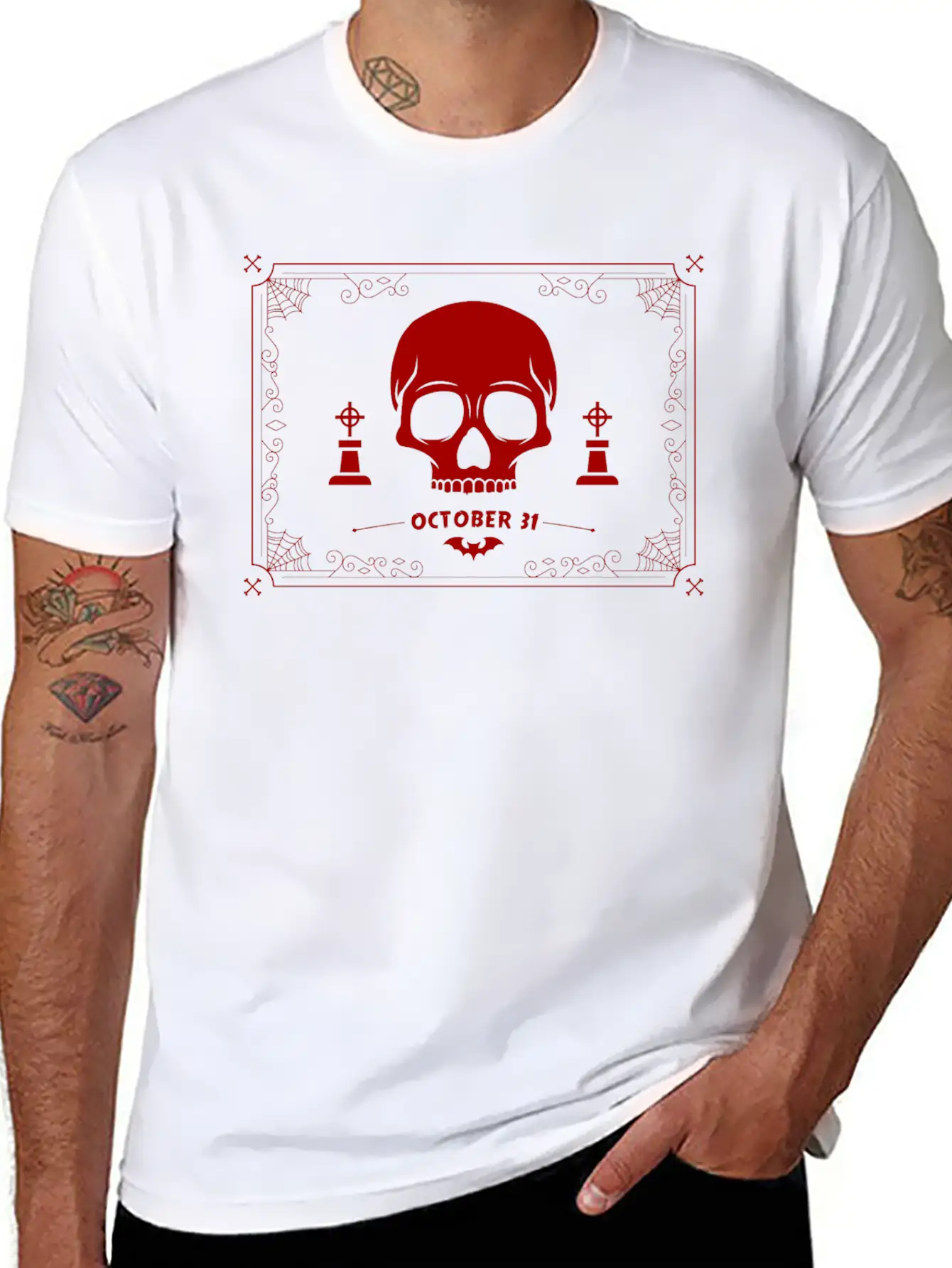Skull Deamon Unisex Casual T-Shirt – Clean Design For Daily Comfort