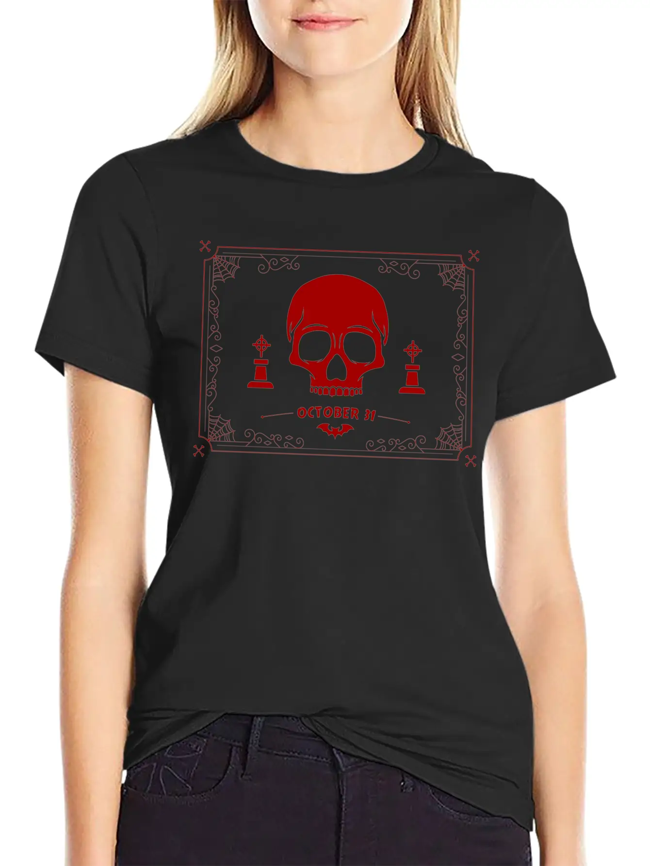 Skull Deamon Unisex Casual T-Shirt – Clean Design For Daily Comfort