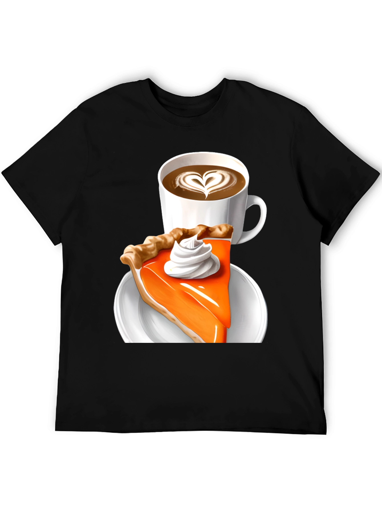 Pumpkin Pie & Coffee T-Shirt - Fall Comfort