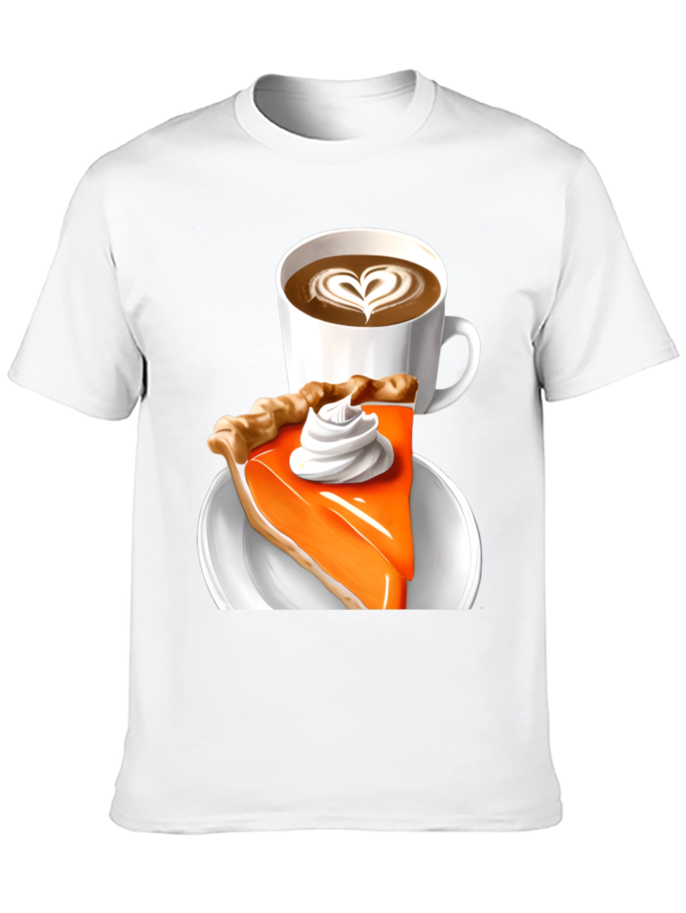 Pumpkin Pie & Coffee T-Shirt - Fall Comfort