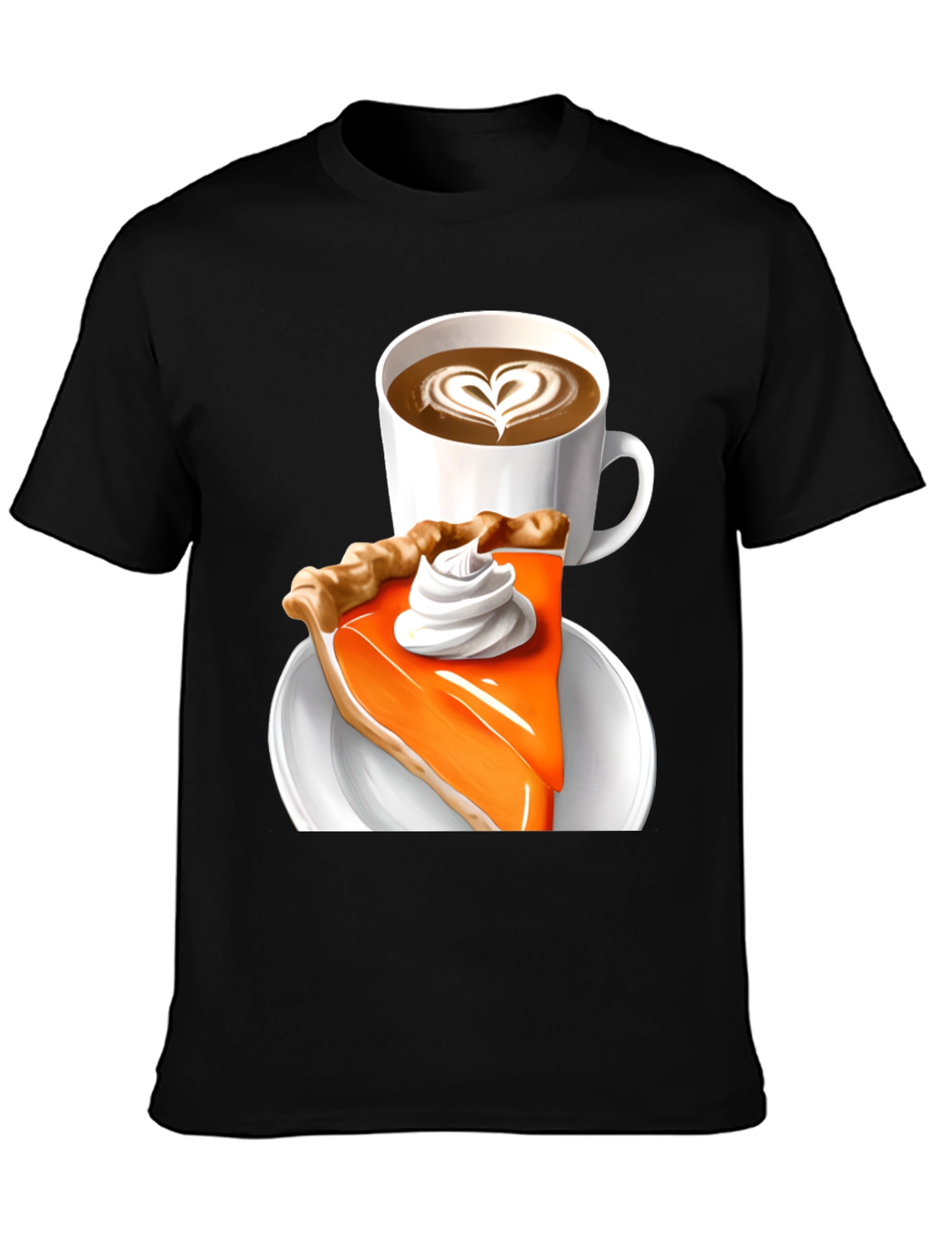 Pumpkin Pie & Coffee T-Shirt - Fall Comfort