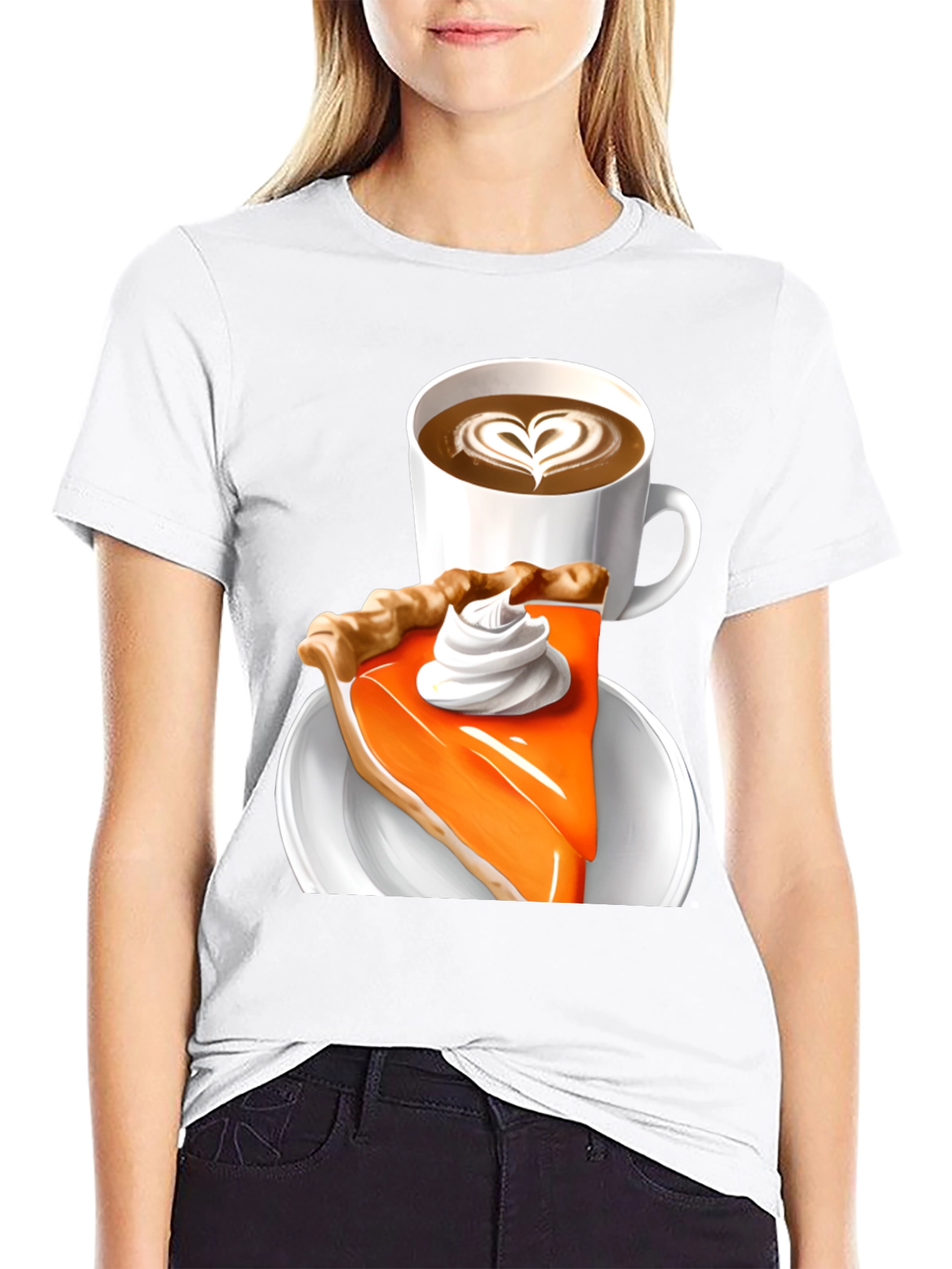 Pumpkin Pie & Coffee T-Shirt - Fall Comfort