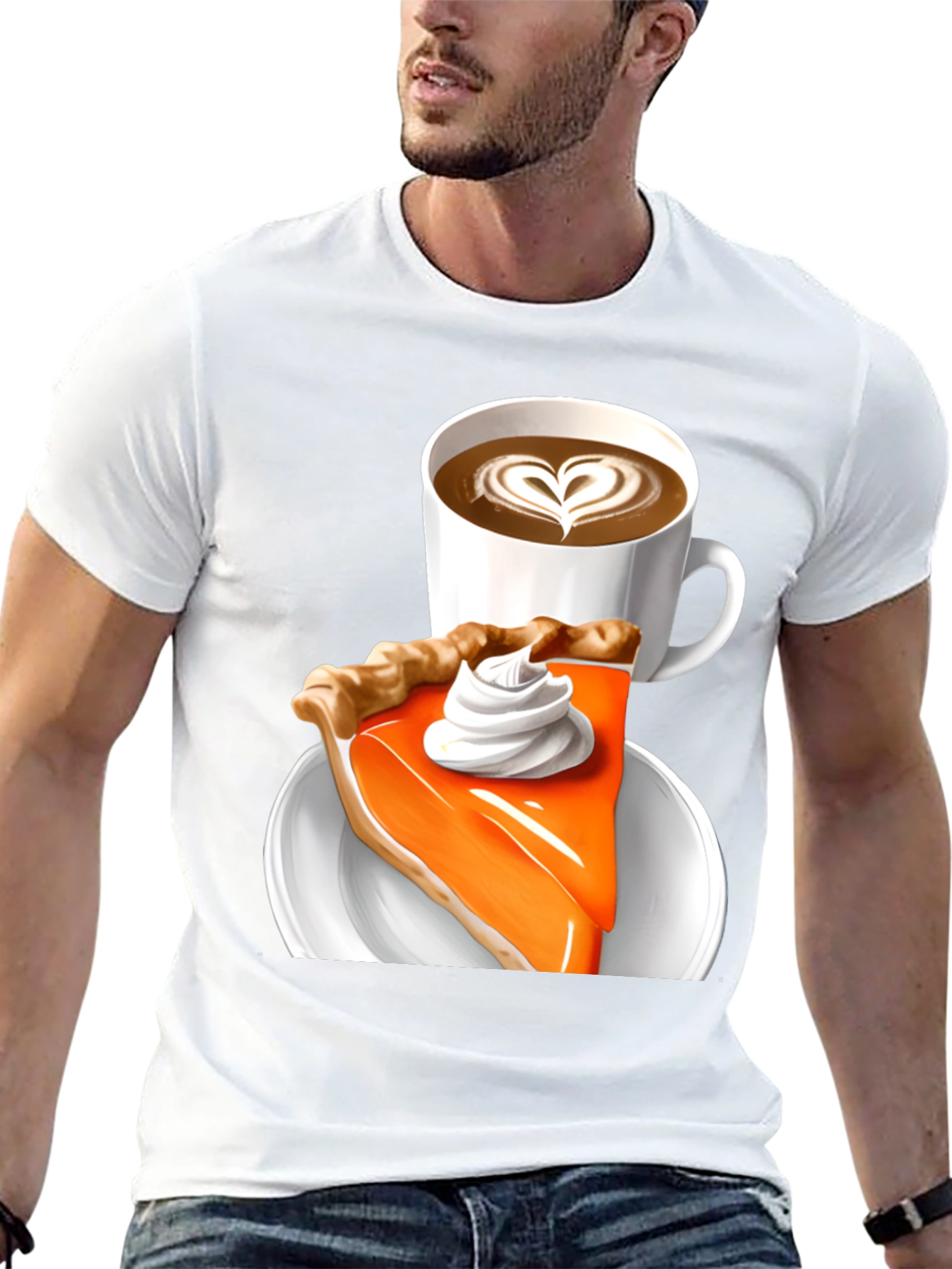 Pumpkin Pie & Coffee T-Shirt - Fall Comfort
