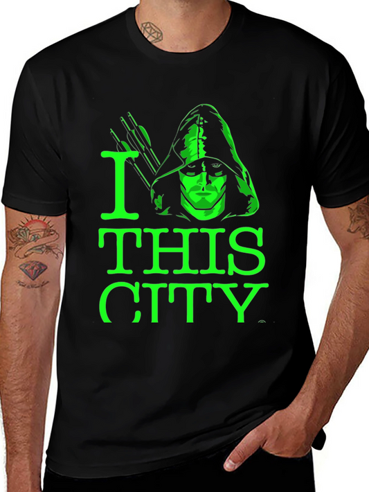 I Love This City Graphic Tee - Green Arrow Inspired
