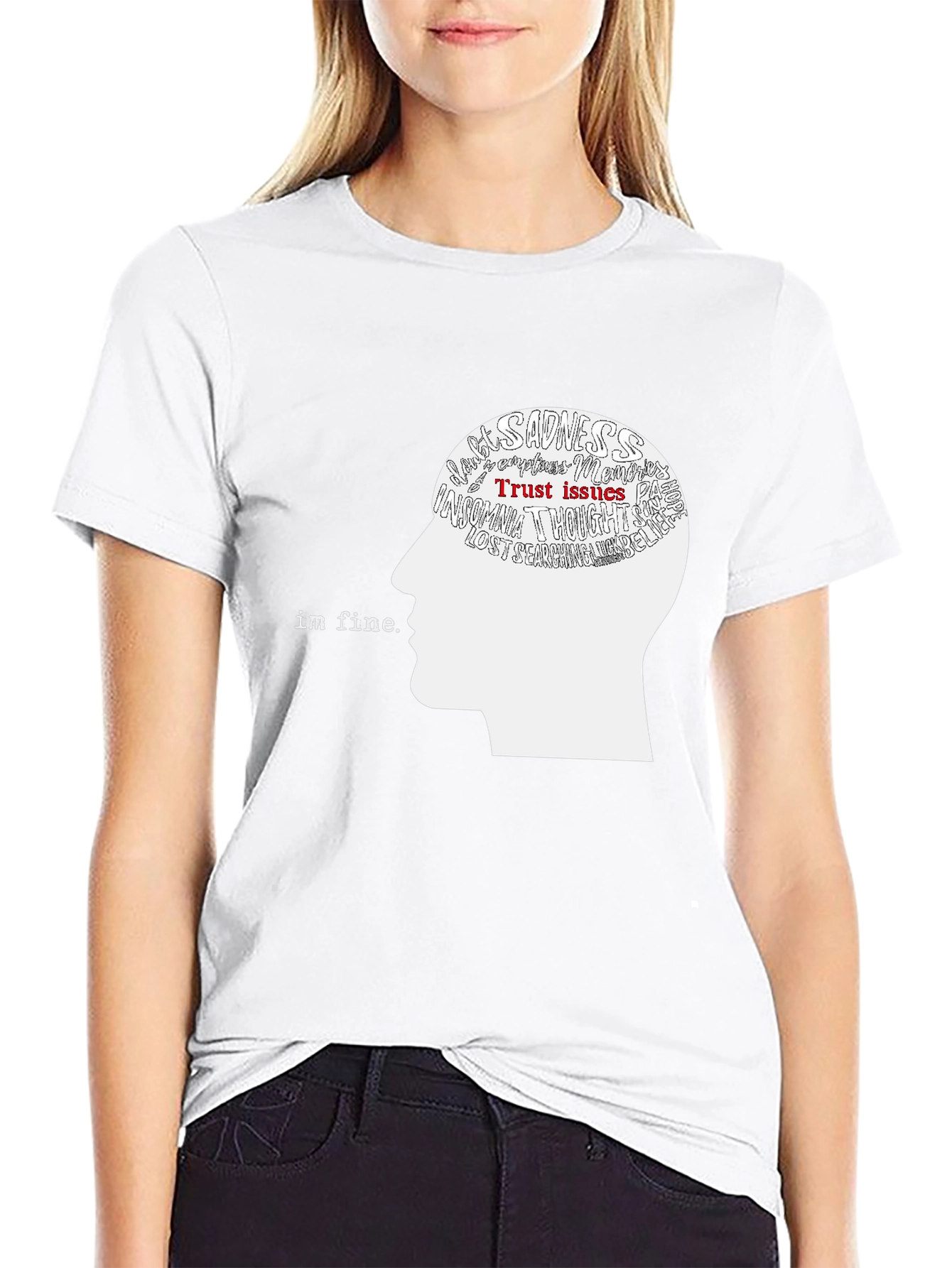 Im Fine Graphic Tee - Mental Health Awareness T-Shirt