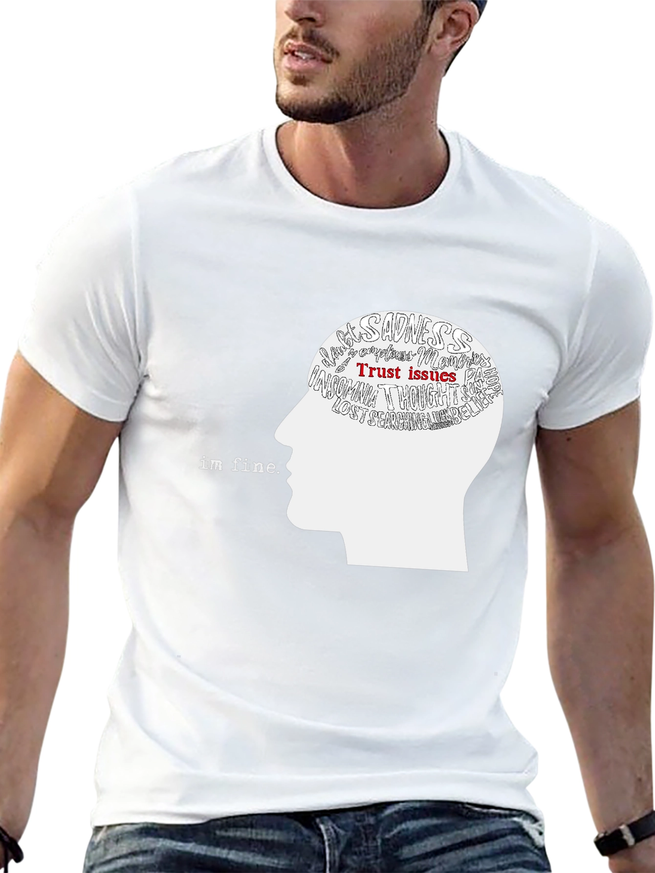 Im Fine Graphic Tee - Mental Health Awareness T-Shirt