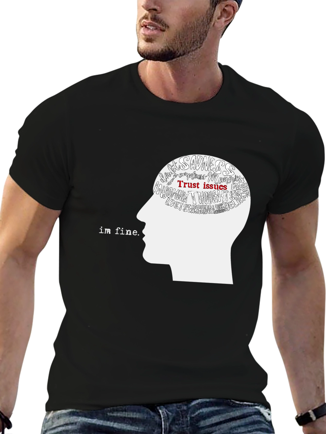 Im Fine Graphic Tee - Mental Health Awareness T-Shirt