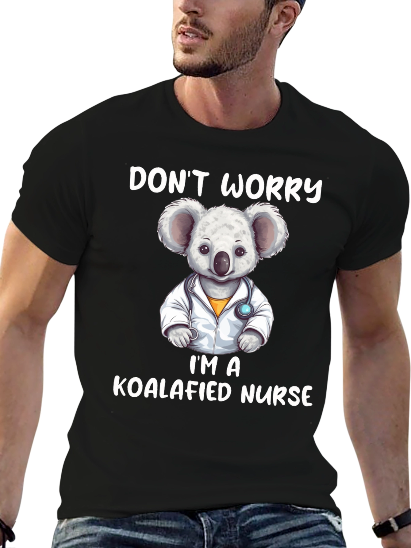 Koalafied Nurse Graphic Tee - Cute Koala Design