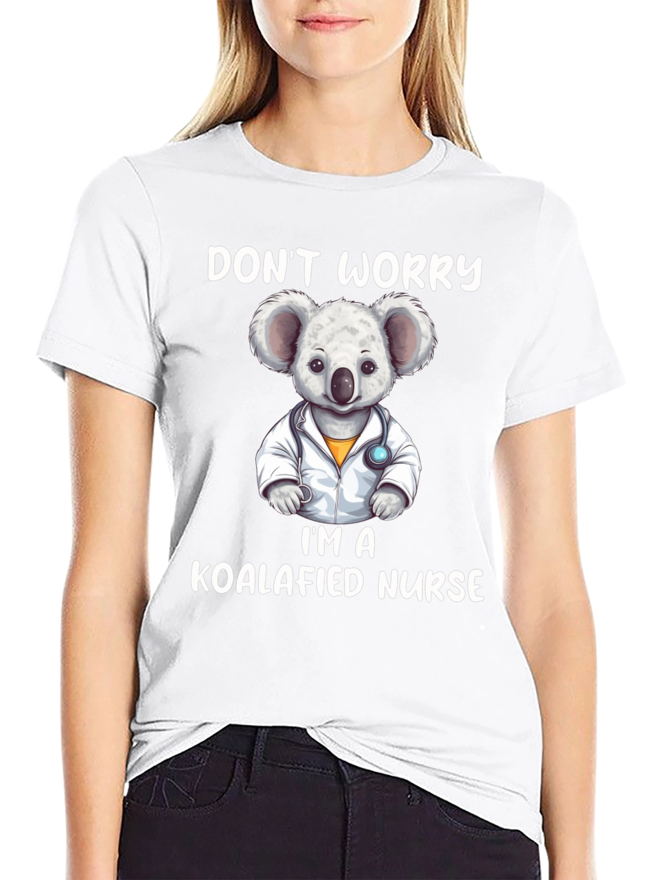 Koalafied Nurse Graphic Tee - Cute Koala Design