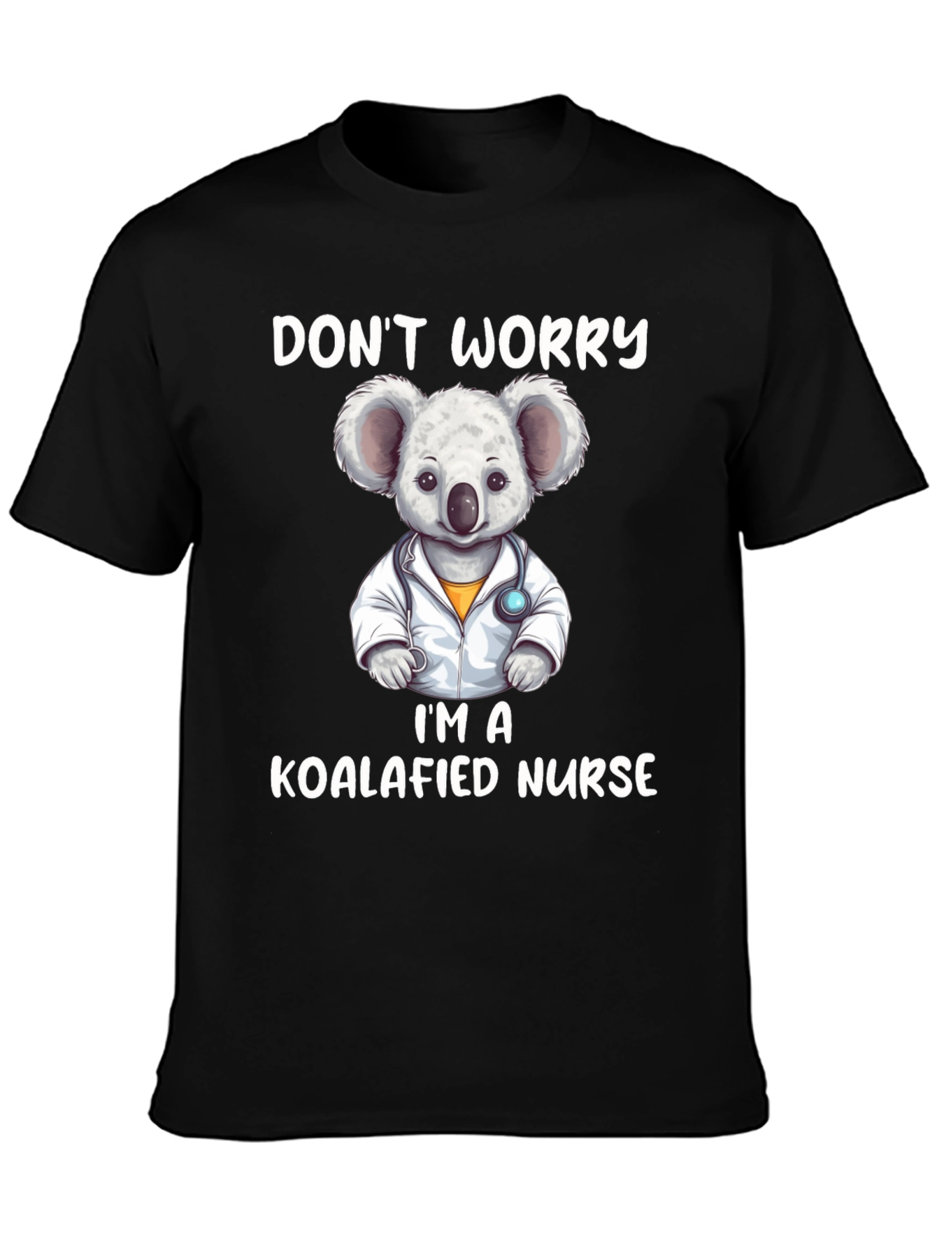 Koalafied Nurse Graphic Tee - Cute Koala Design