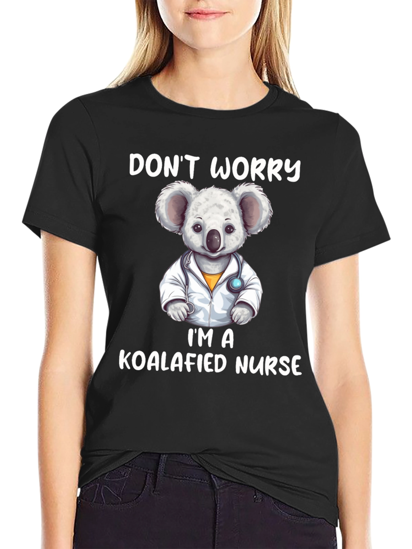 Koalafied Nurse Graphic Tee - Cute Koala Design