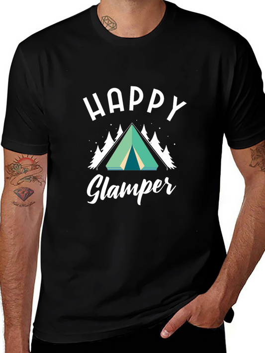 Happy Glamper Graphic Tee - Camping T-Shirt