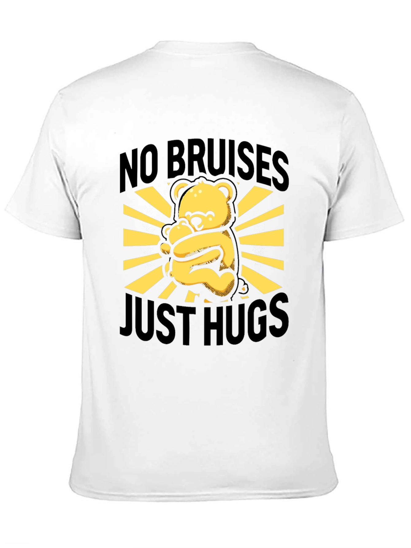 No Bruises Just Hugs Bear Graphic Tee