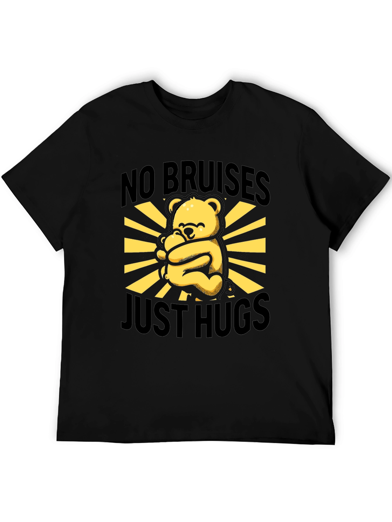 No Bruises Just Hugs Bear Graphic Tee