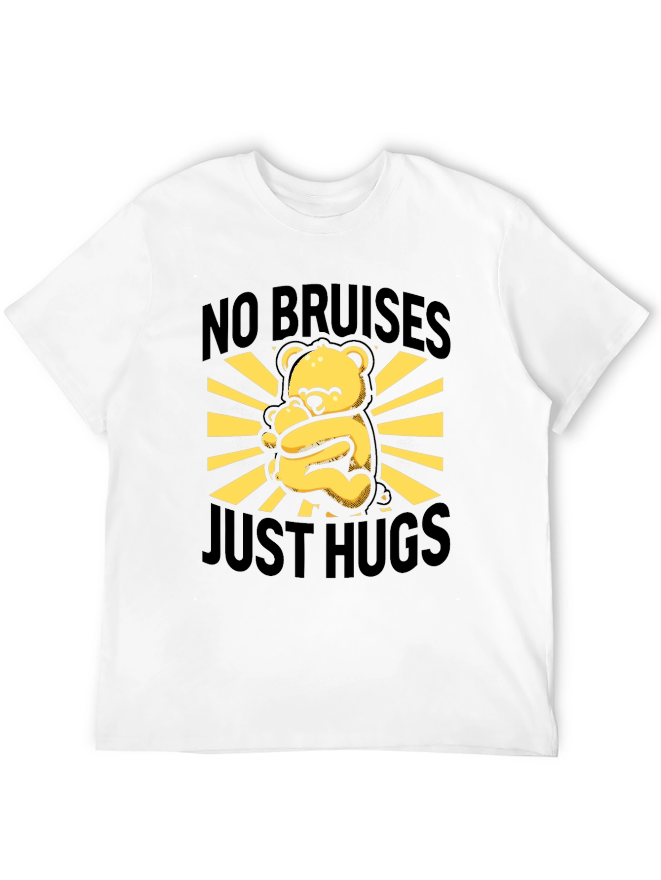 No Bruises Just Hugs Bear Graphic Tee