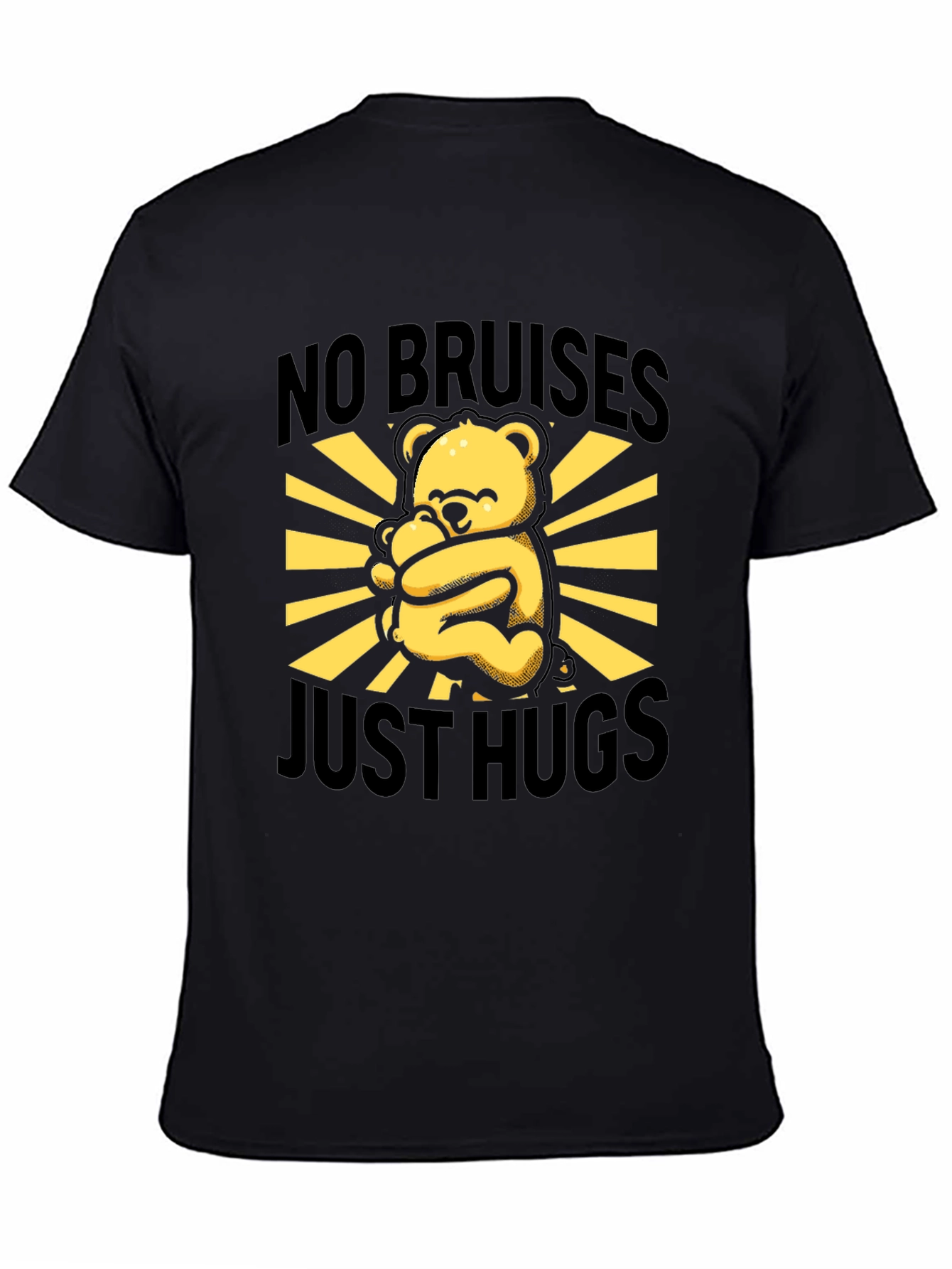 No Bruises Just Hugs Bear Graphic Tee