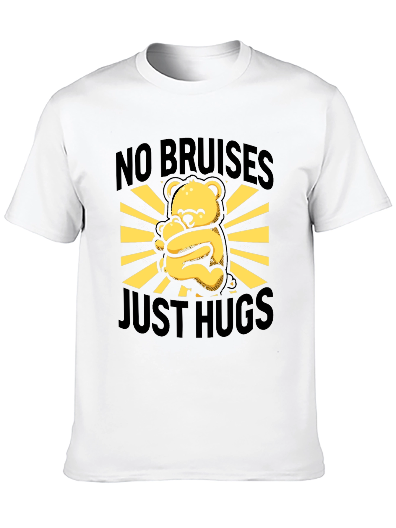 No Bruises Just Hugs Bear Graphic Tee