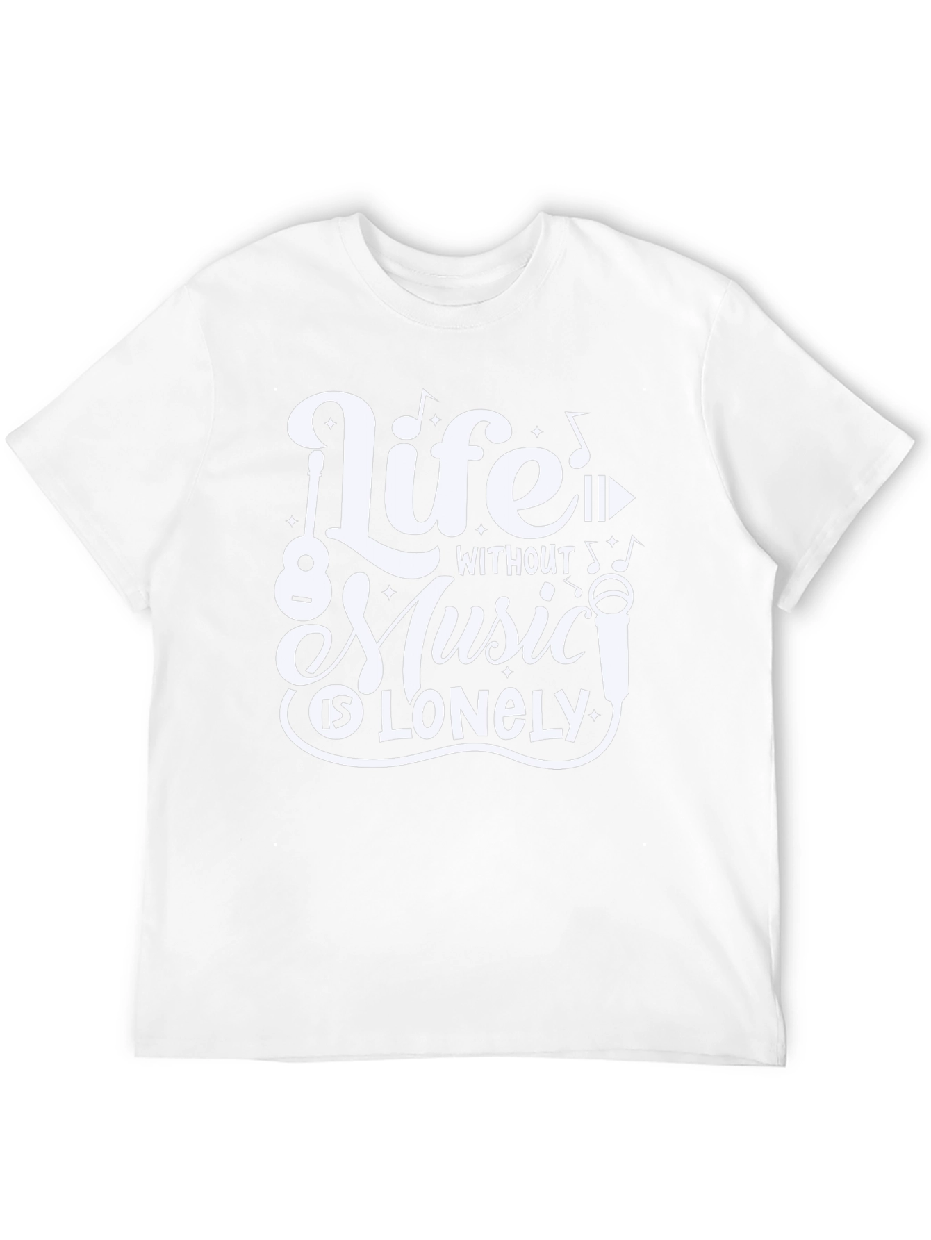 Life Without Music Black Graphic Tee