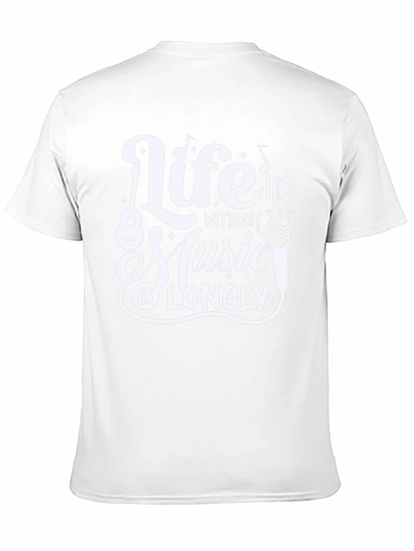 Life Without Music Black Graphic Tee