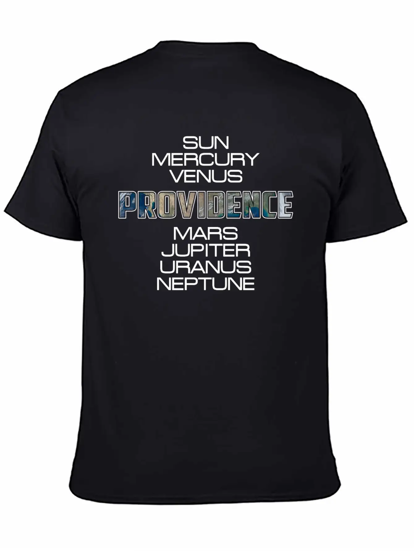 Solar System Planet Earth Providence Gift Unisex Casual T-Shirt – Clean Design For Daily Comfort