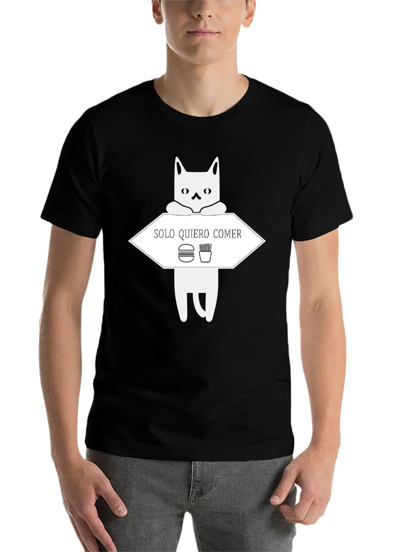 Solo Quiero Comer Unisex Casual T-Shirt – Clean Design For Daily Comfort