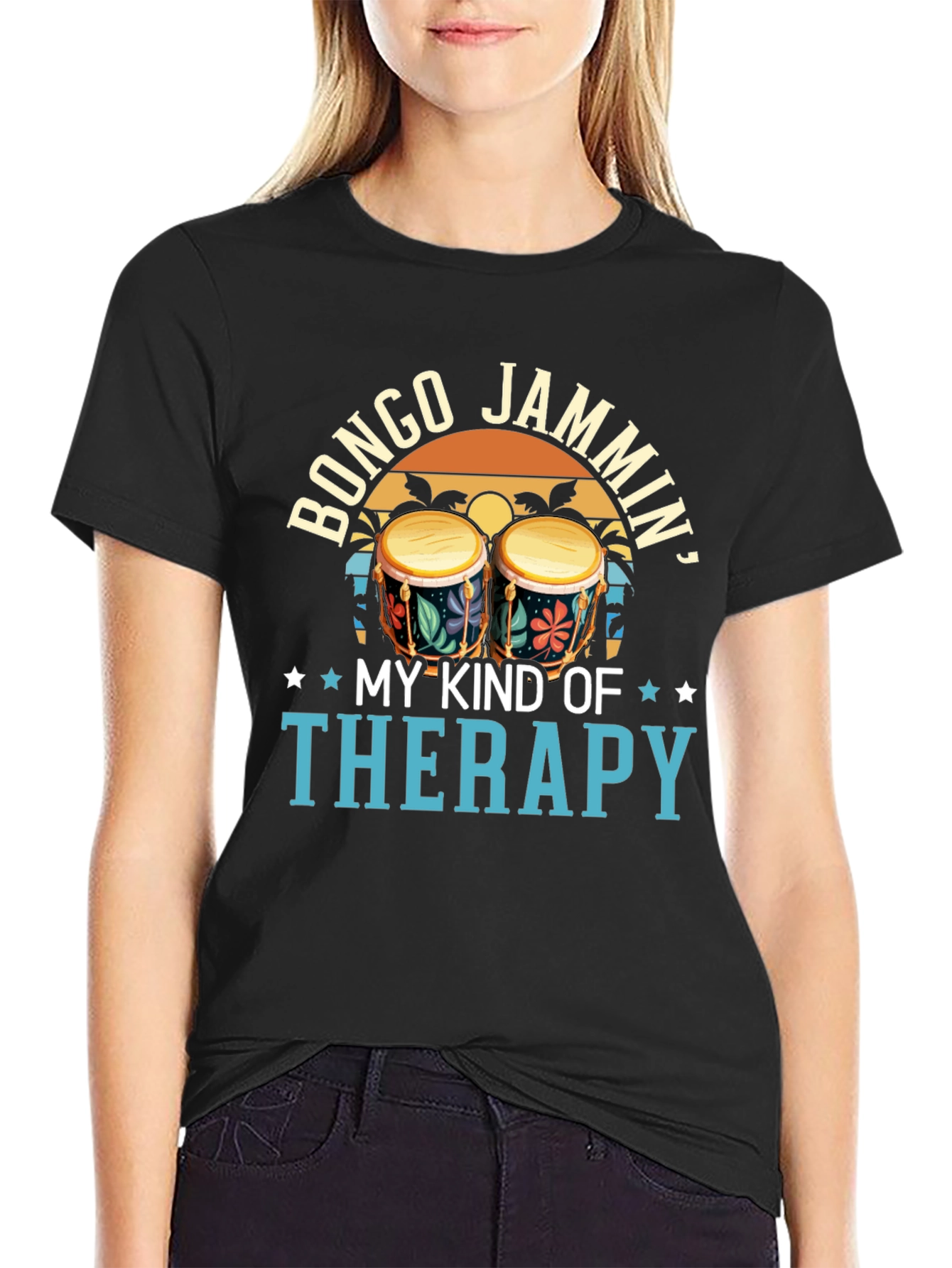 Bongo Jammin Therapy Graphic Tee