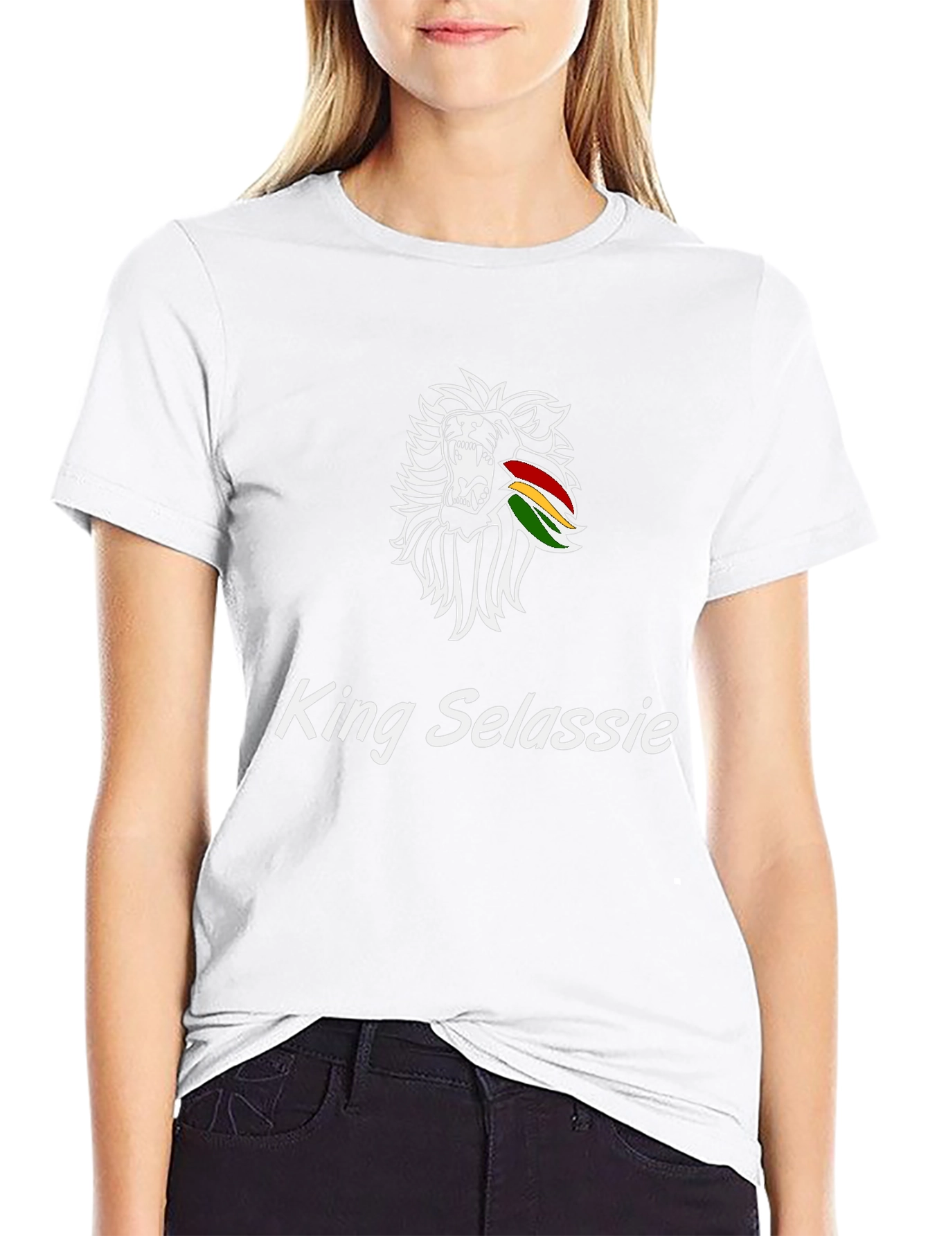 King Selassie Lion T-Shirt - Reggae Inspired