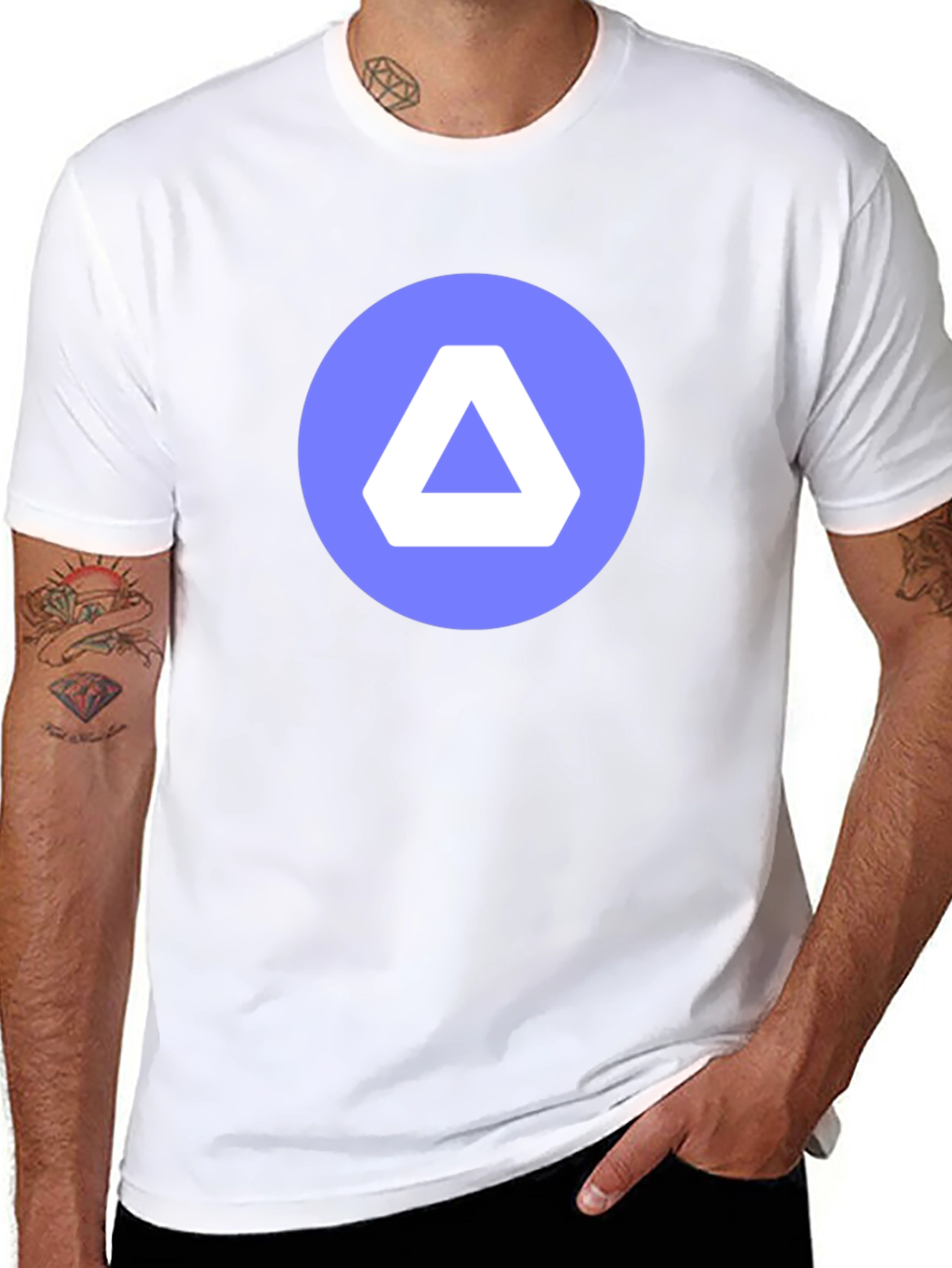 Minimalist Delta Logo Black T-Shirt