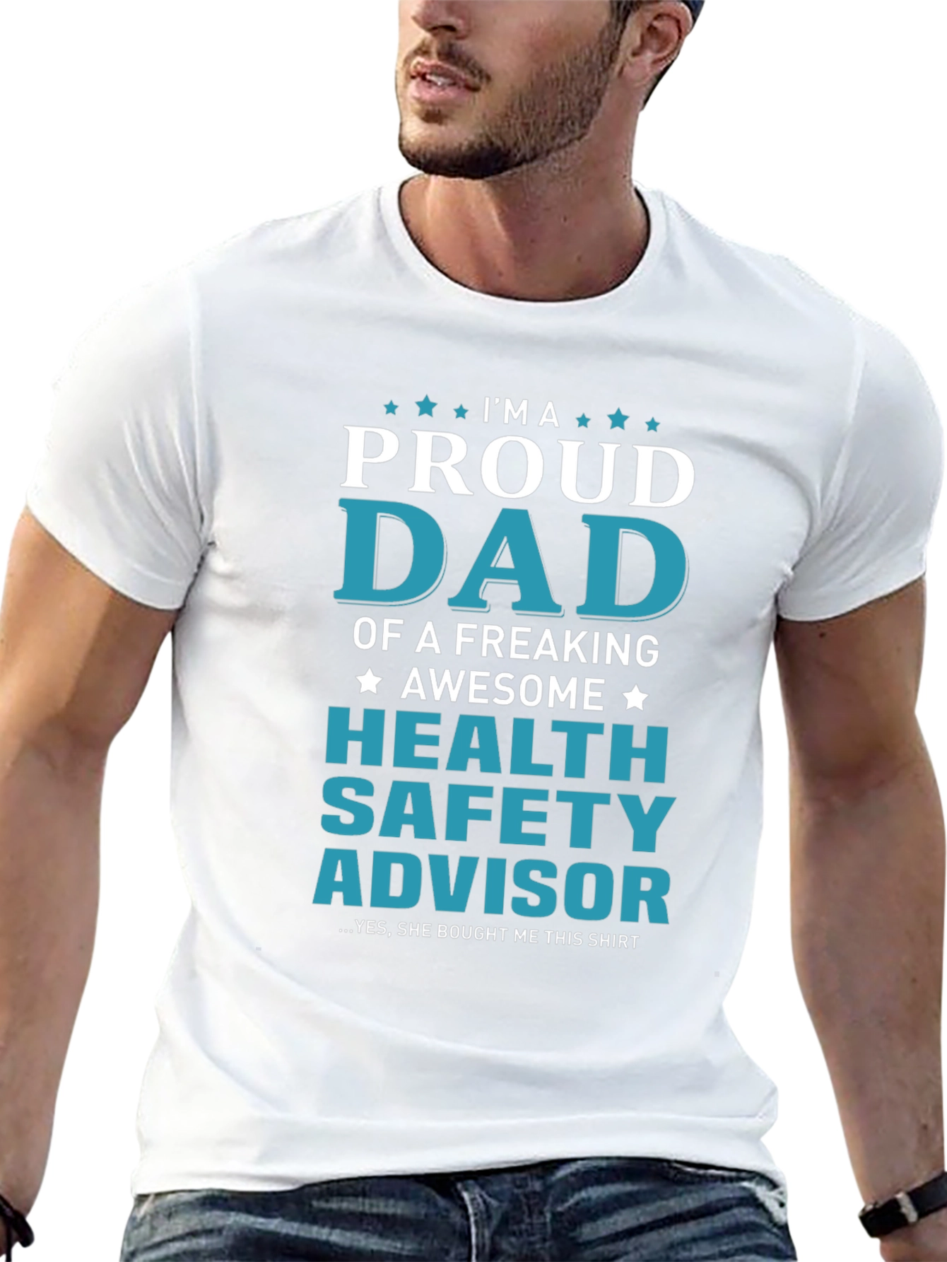 Proud Dad Health Safety Advisor Graphic Tee