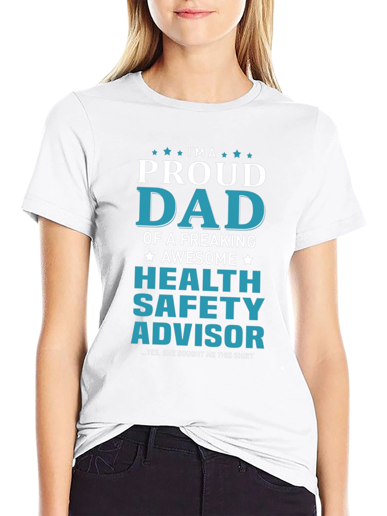 Proud Dad Health Safety Advisor Graphic Tee