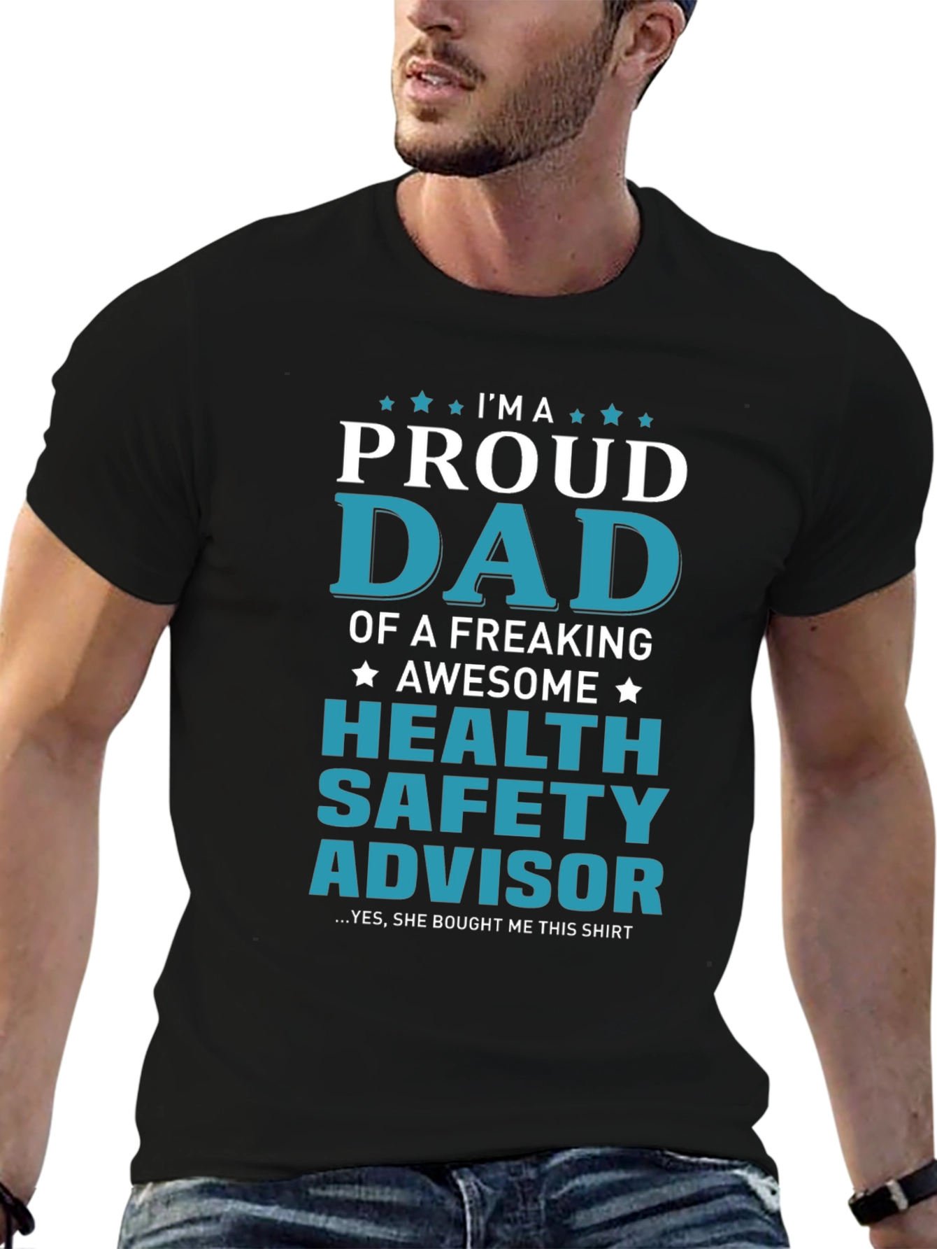 Proud Dad Health Safety Advisor Graphic Tee