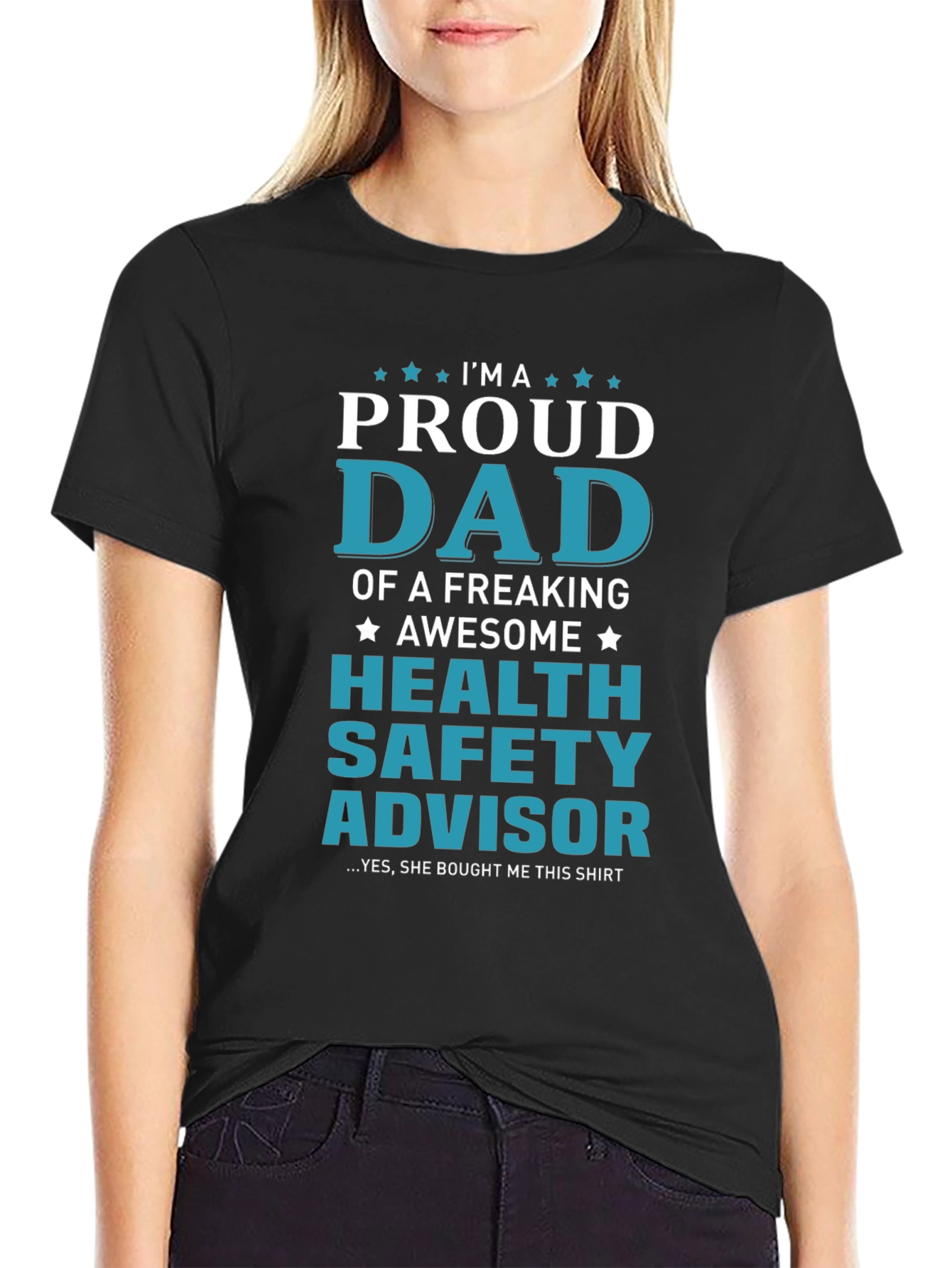 Proud Dad Health Safety Advisor Graphic Tee