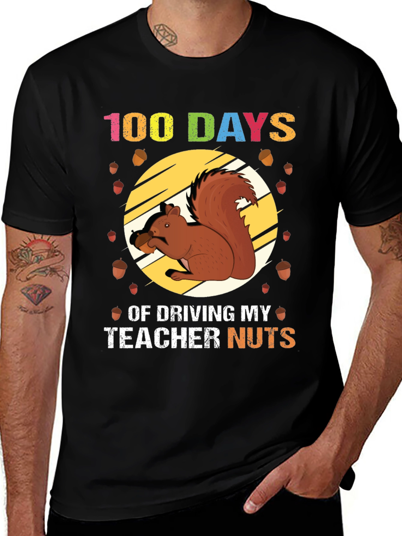 100 Days of School Squirrel T-Shirt