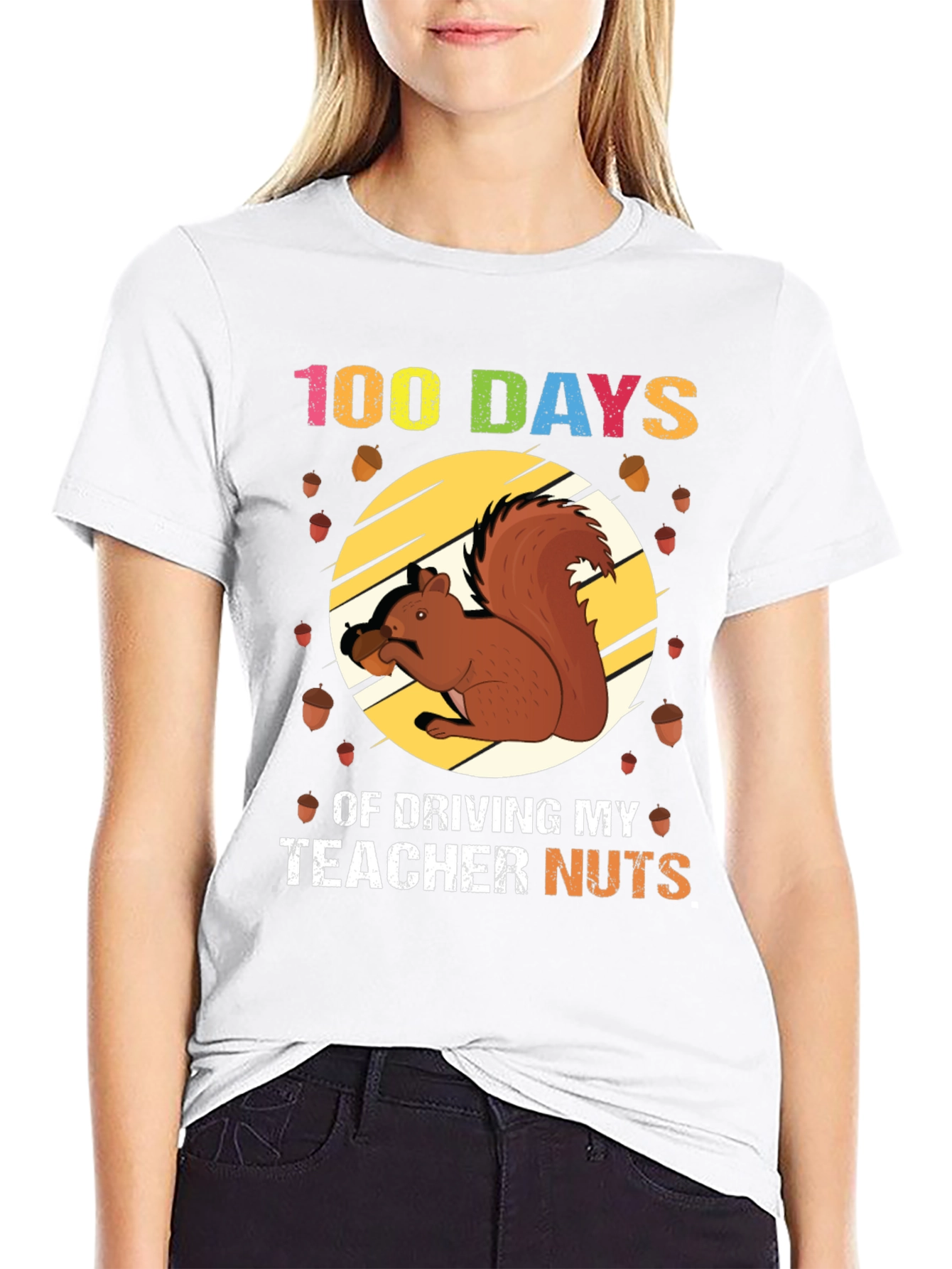 100 Days of School Squirrel T-Shirt