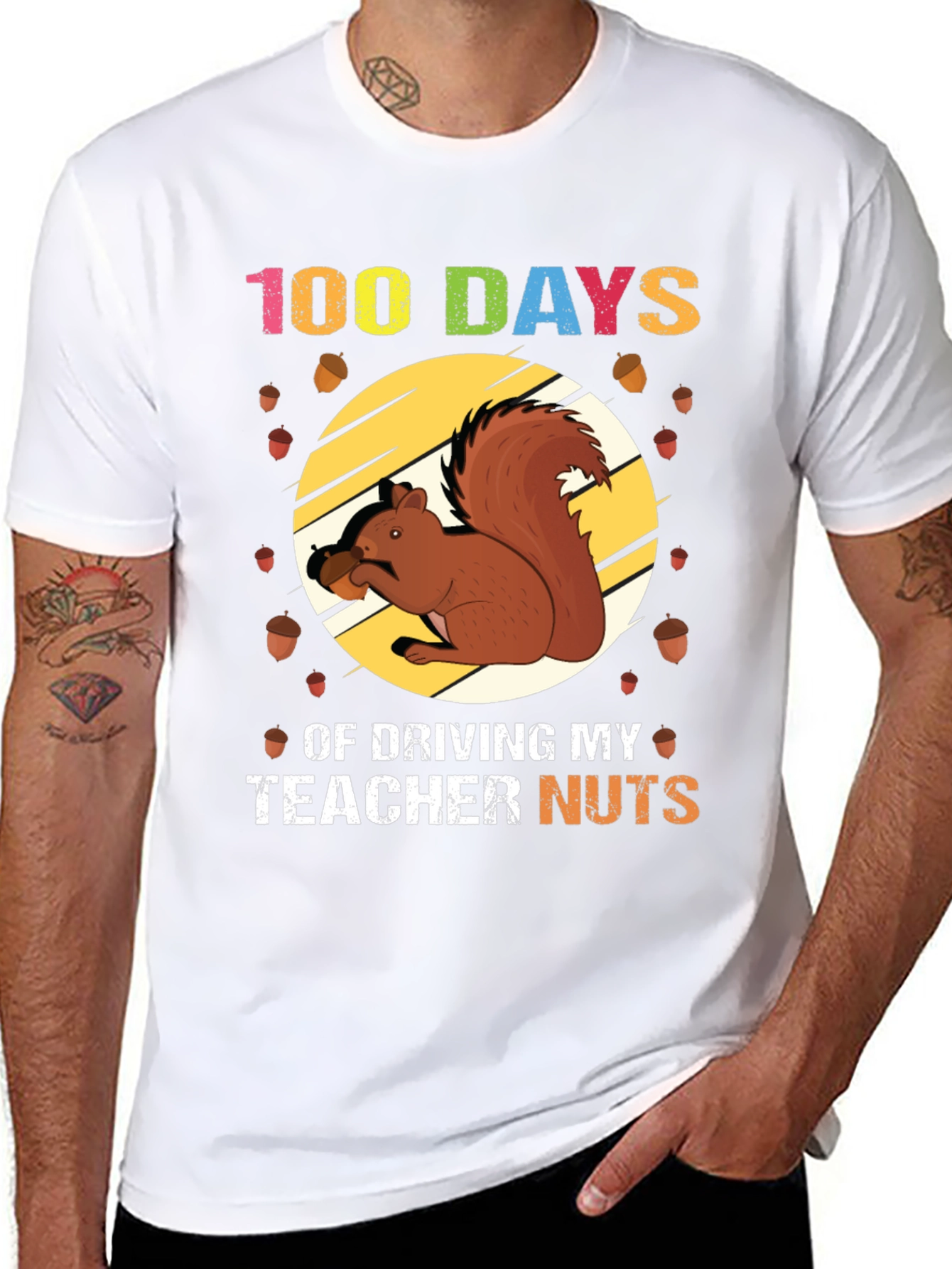 100 Days of School Squirrel T-Shirt