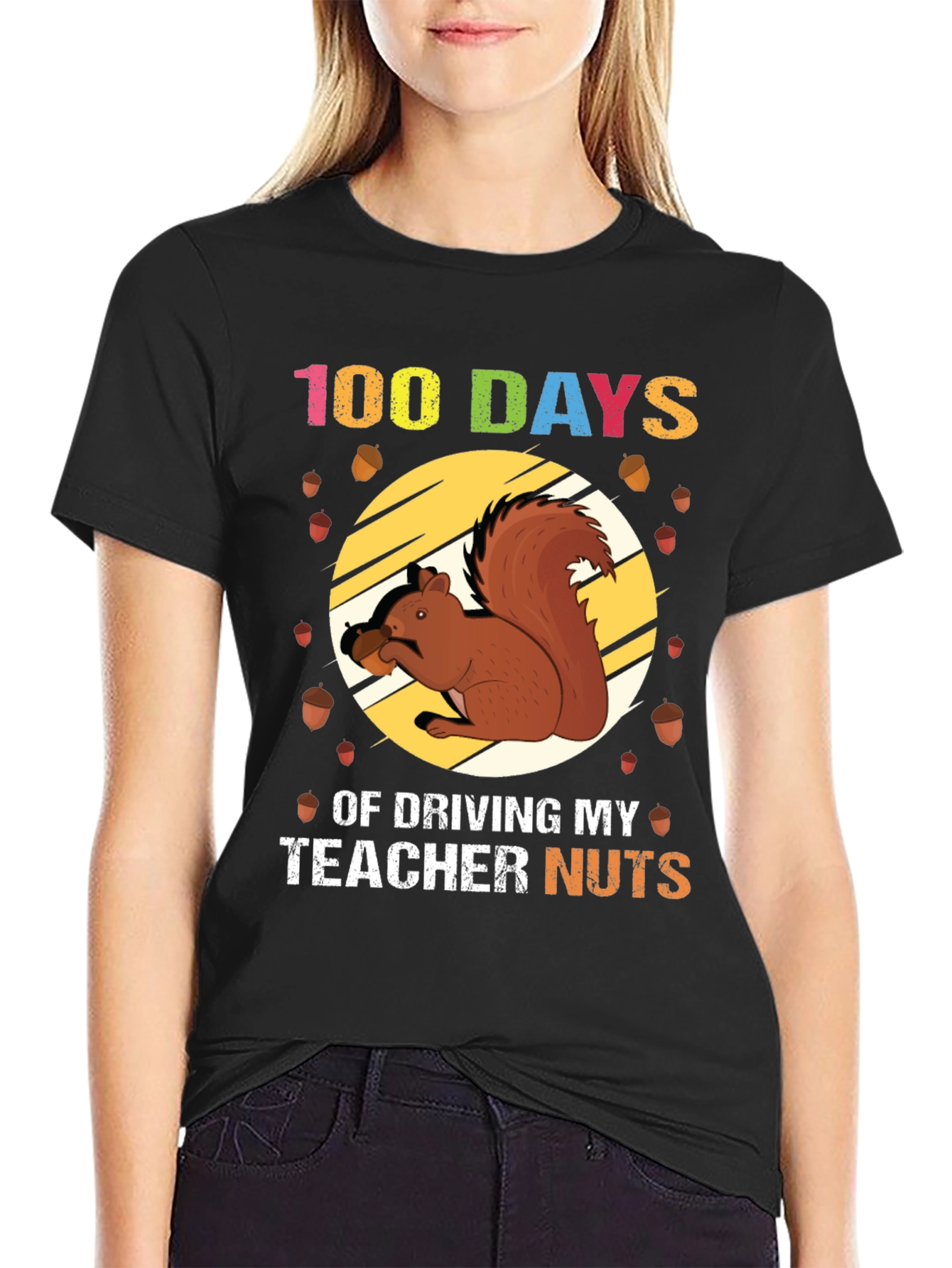 100 Days of School Squirrel T-Shirt