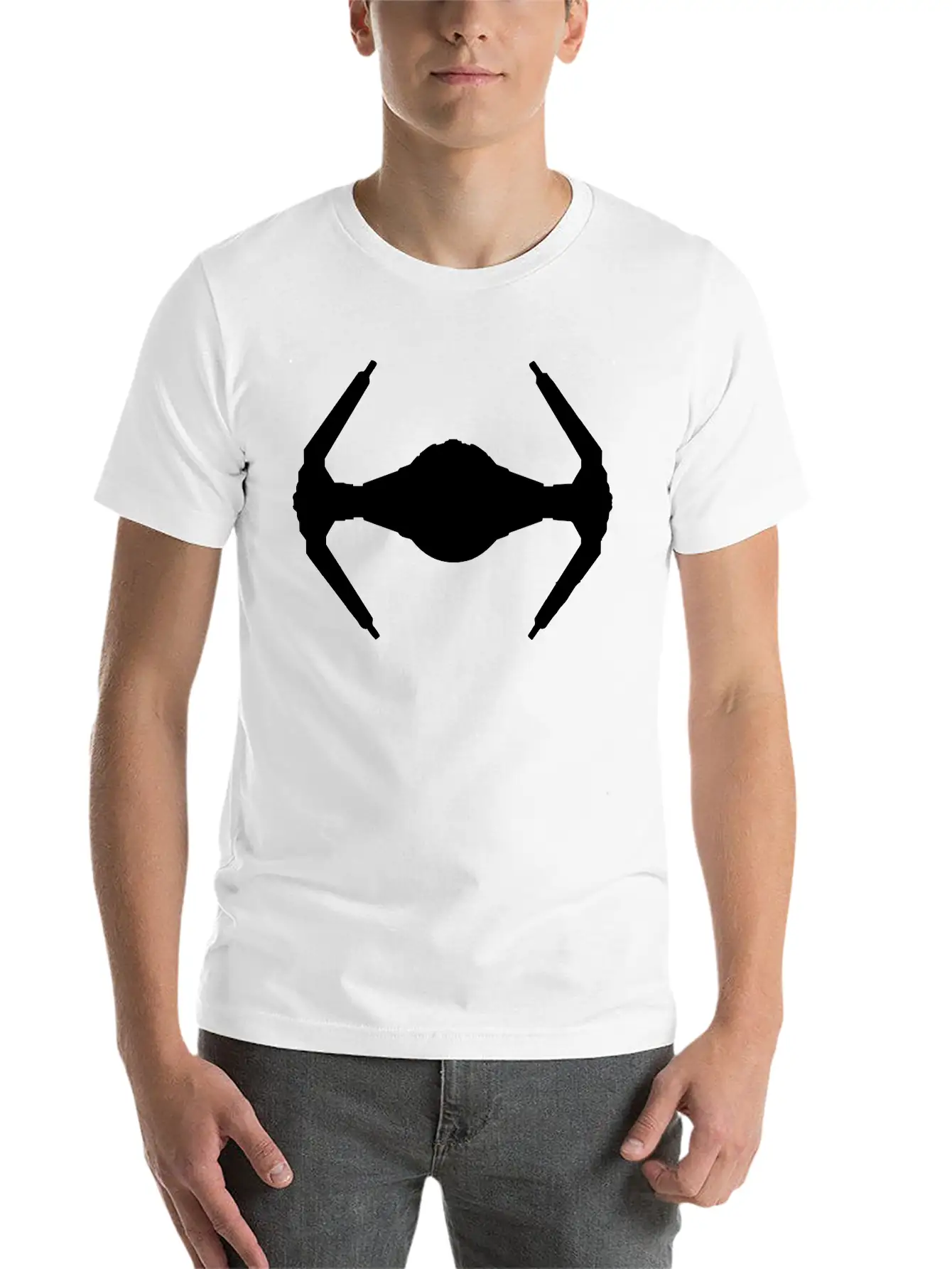 Spaceship Unisex Casual T-Shirt – Clean Design For Daily Comfort