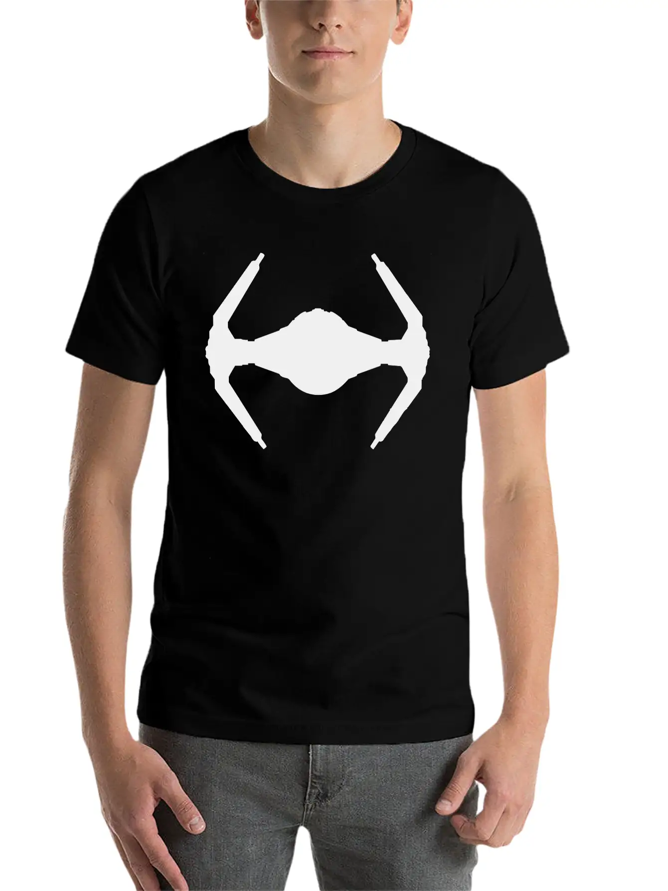 Spaceship Unisex Casual T-Shirt – Clean Design For Daily Comfort