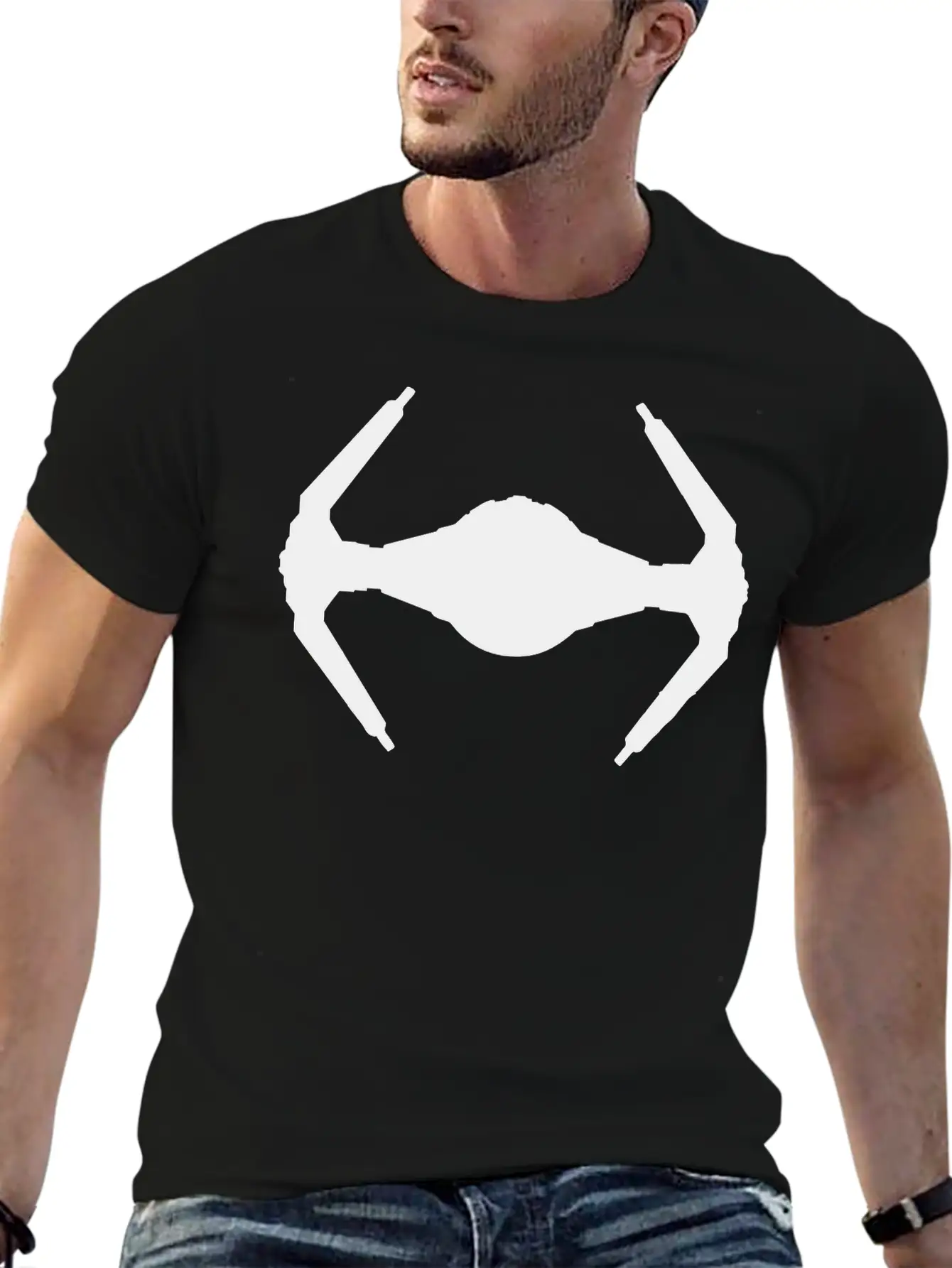 Spaceship Unisex Casual T-Shirt – Clean Design For Daily Comfort