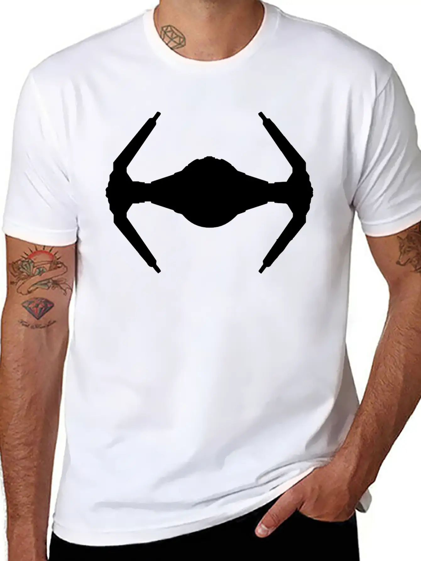 Spaceship Unisex Casual T-Shirt – Clean Design For Daily Comfort