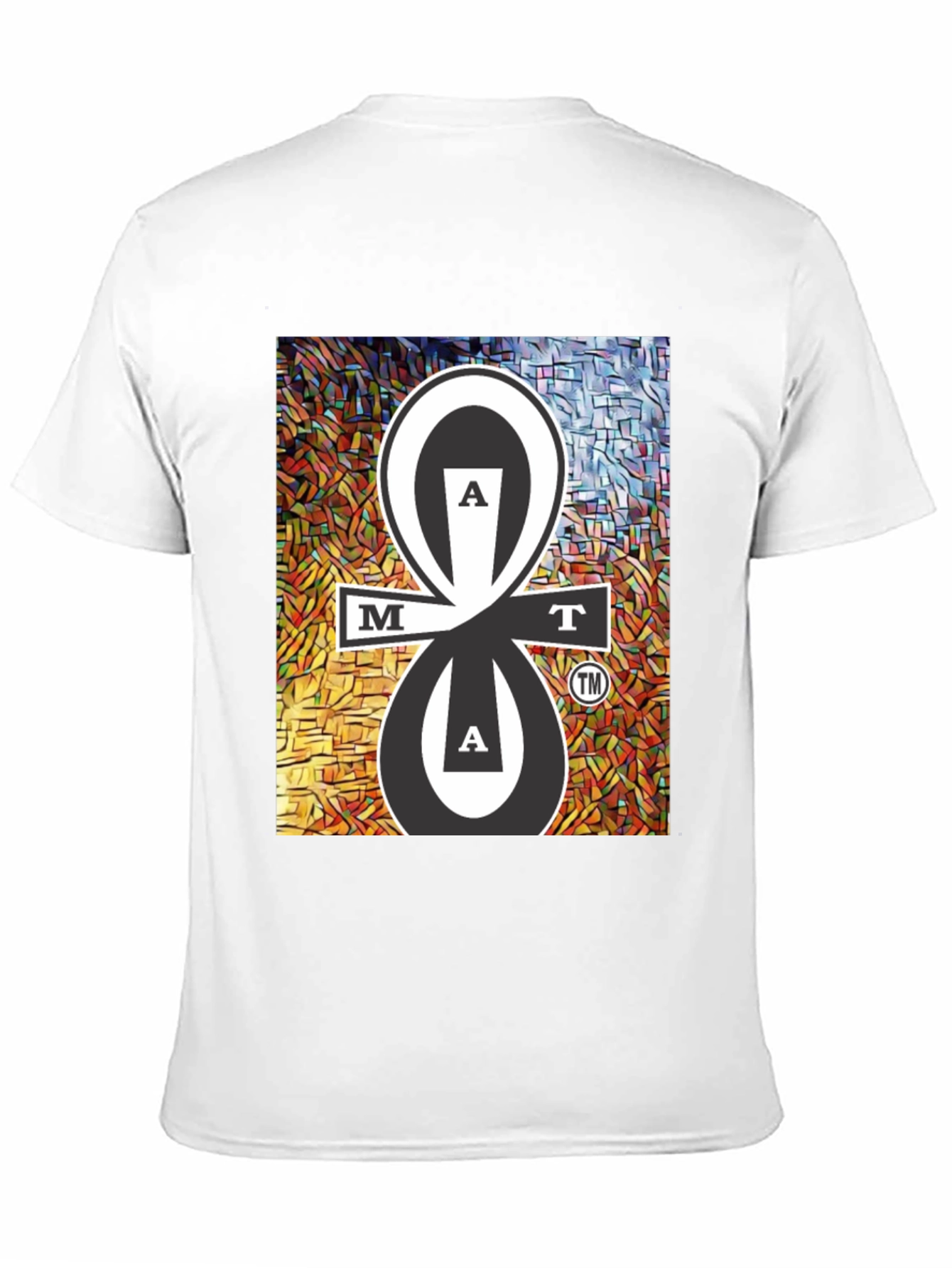 MAT Tee Black Cotton Blend Graphic Design