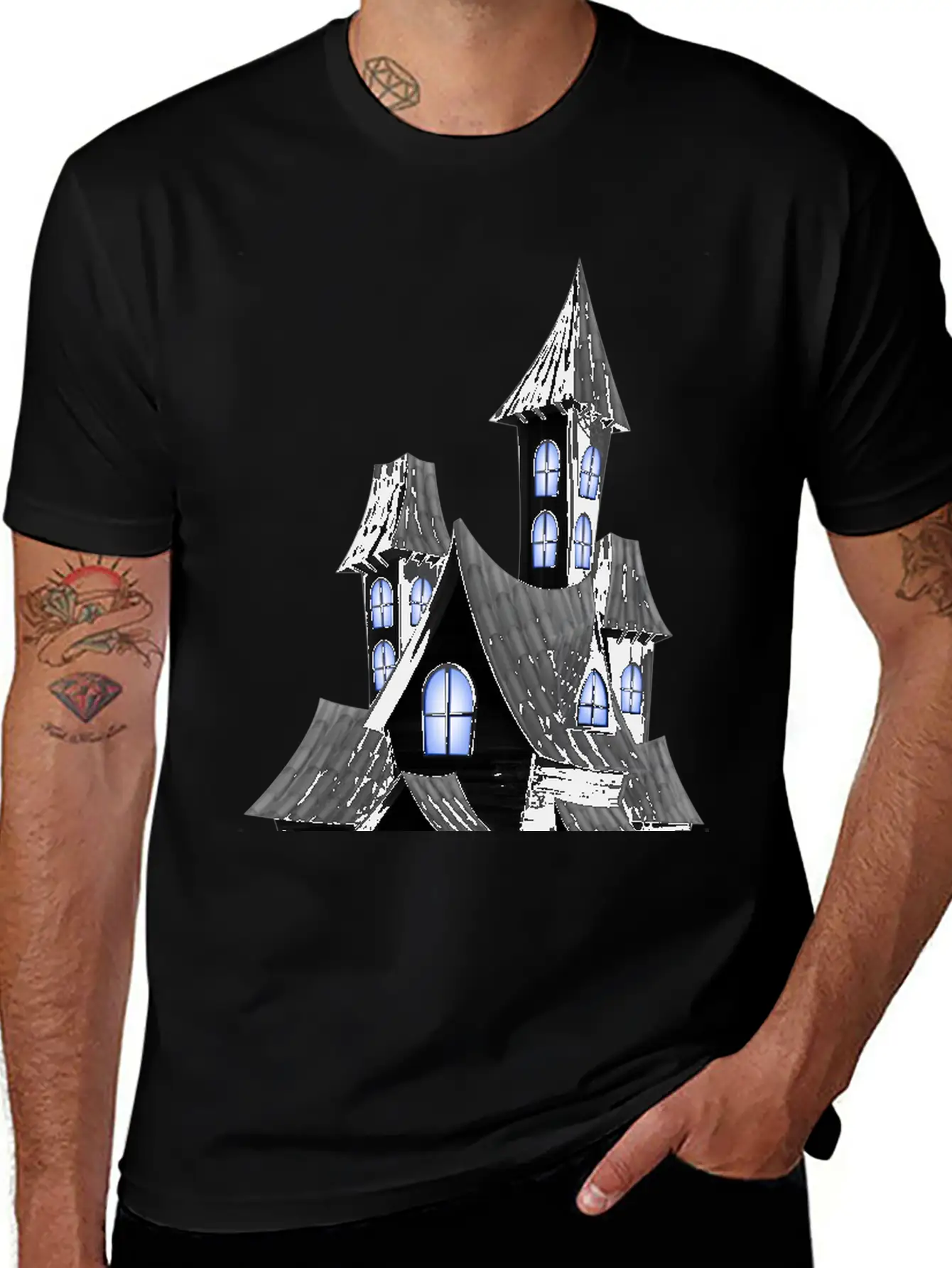 Spuky House Unisex Casual T-Shirt – Clean Design For Daily Comfort