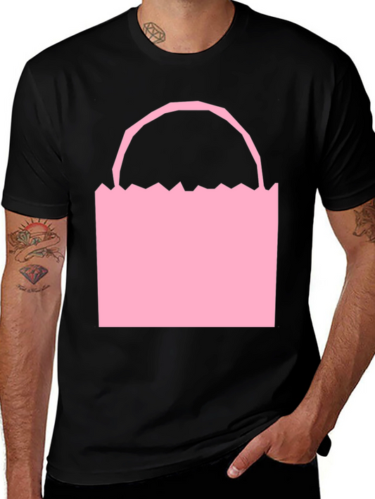 Pink Bag Graphic Tee - Modern Style
