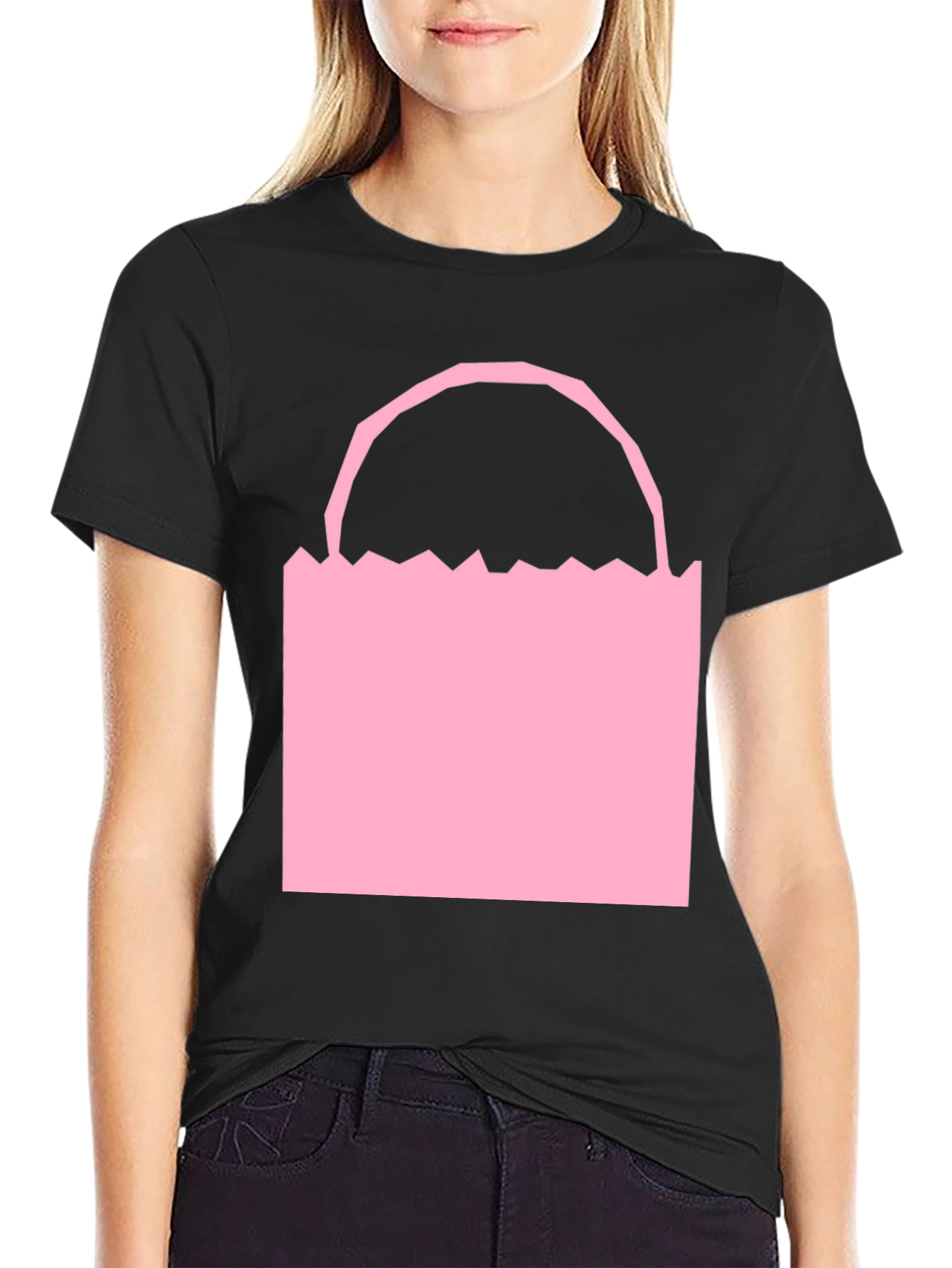 Pink Bag Graphic Tee - Modern Style