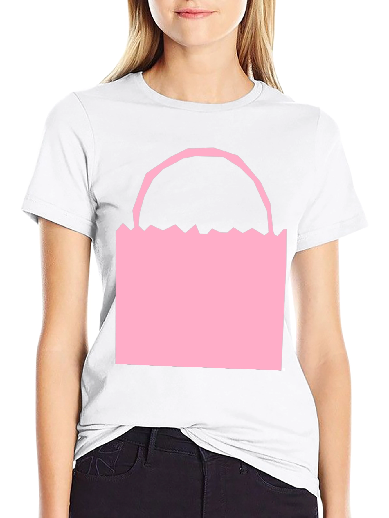 Pink Bag Graphic Tee - Modern Style