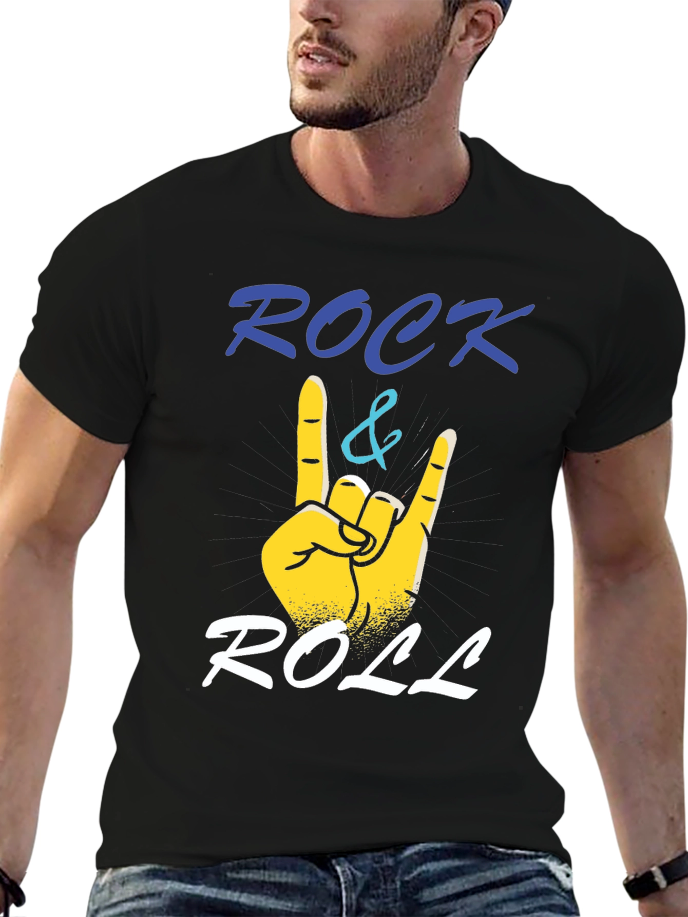 Rock and Roll Hand Graphic T-Shirt