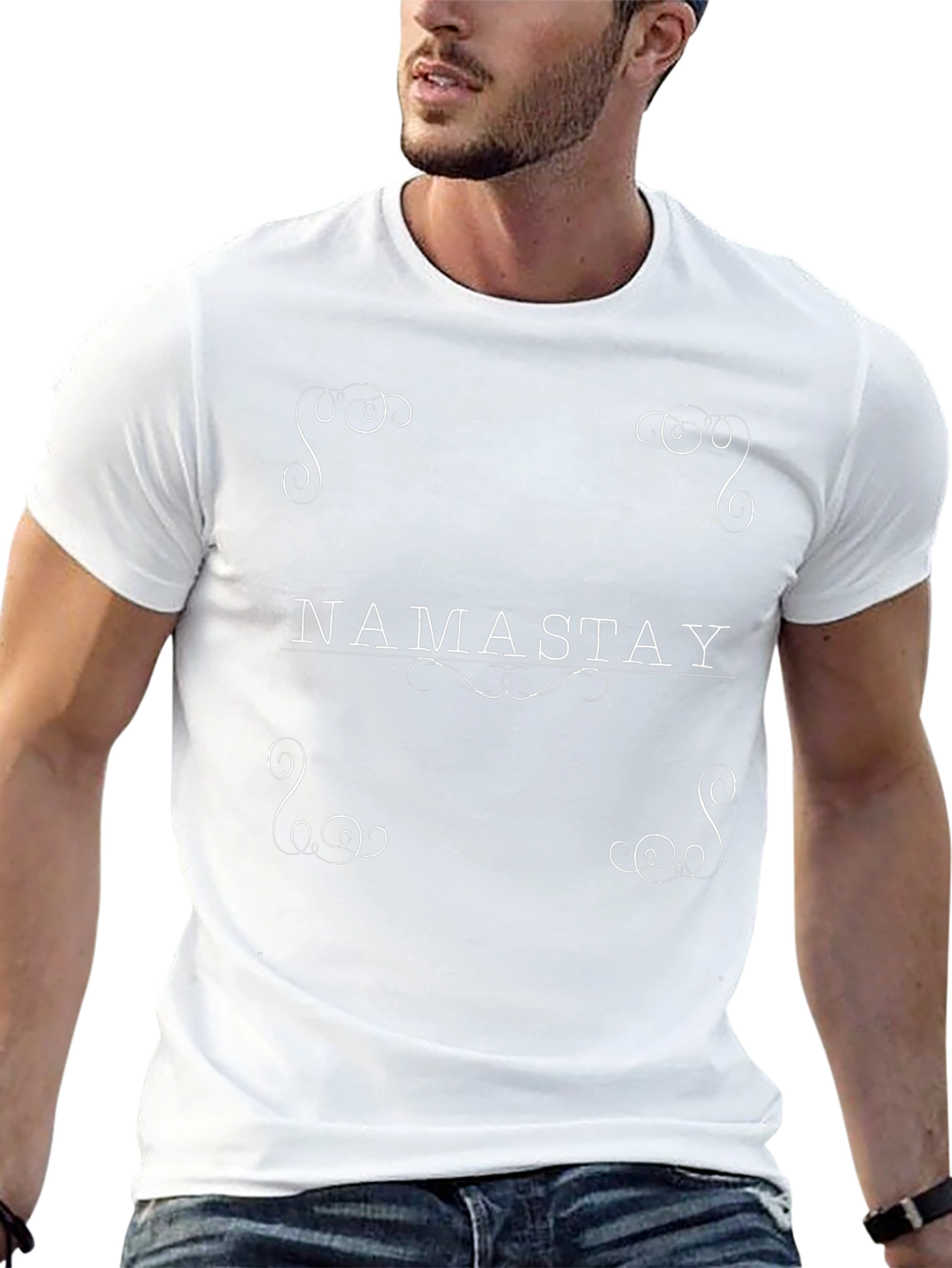 Namastay Black Graphic Tee - Zen Vibes