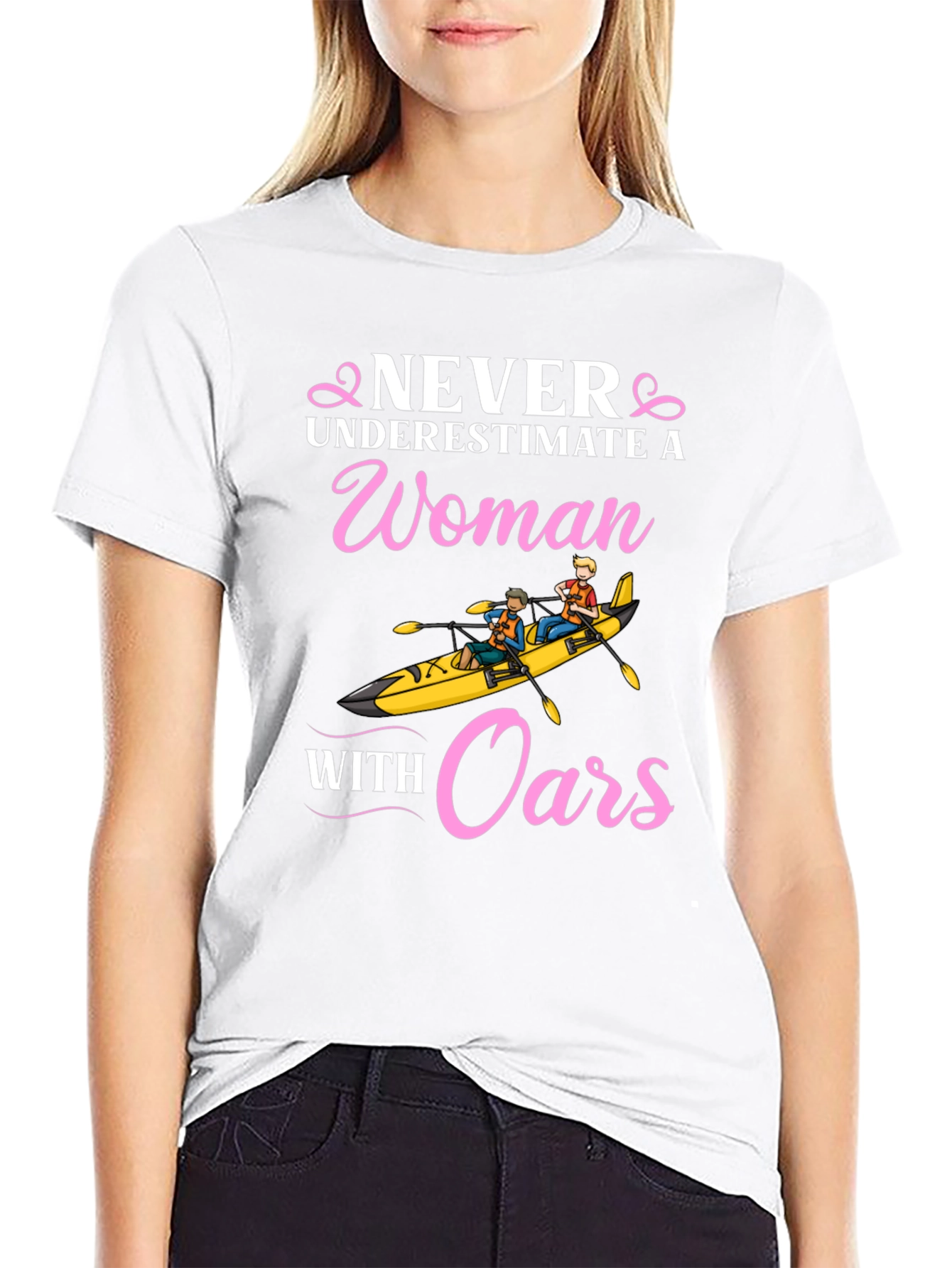 Never Underestimate A Woman With Oars T-Shirt