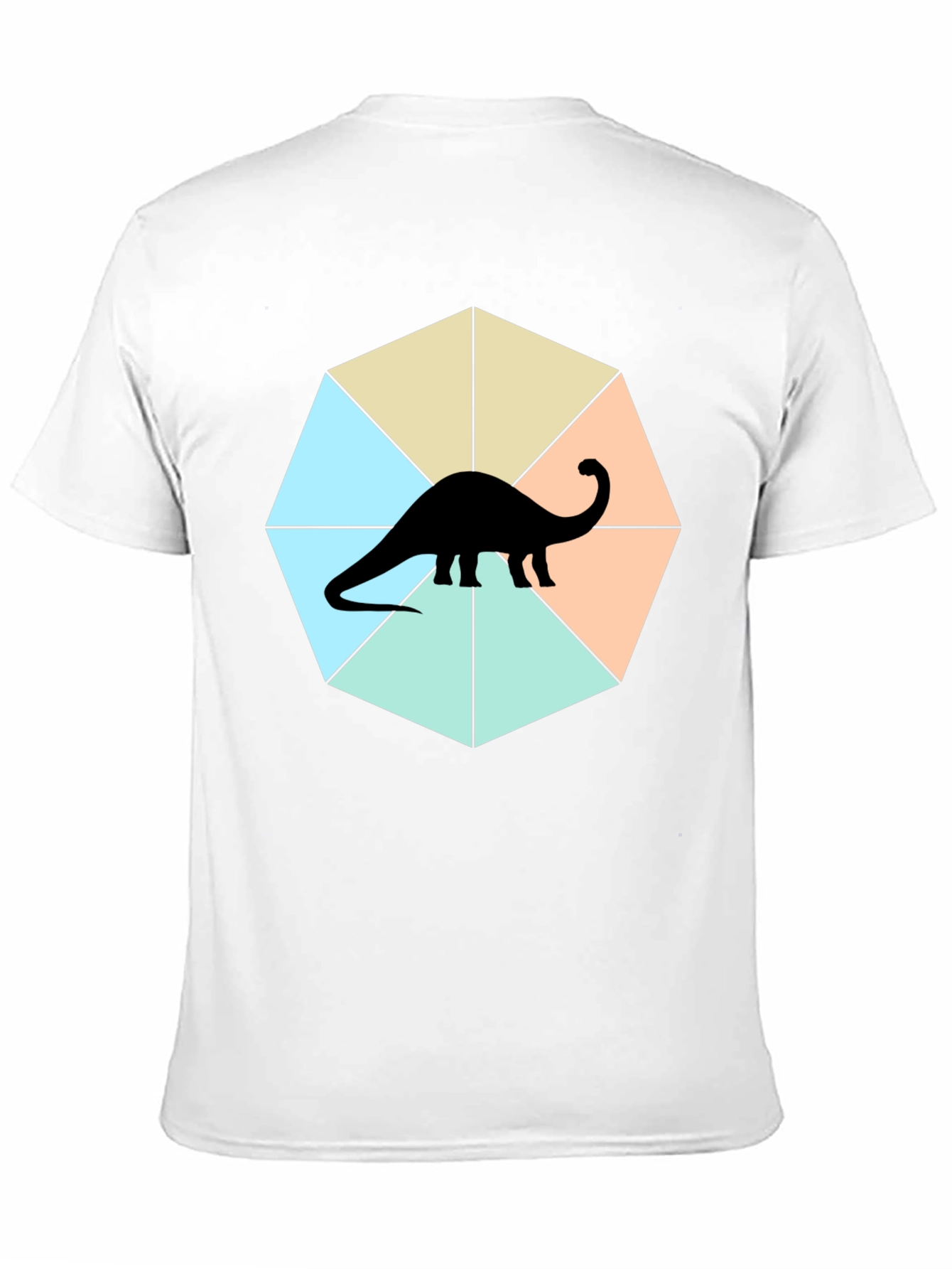 Dino Graphic Tee - Stylish Geometric Design